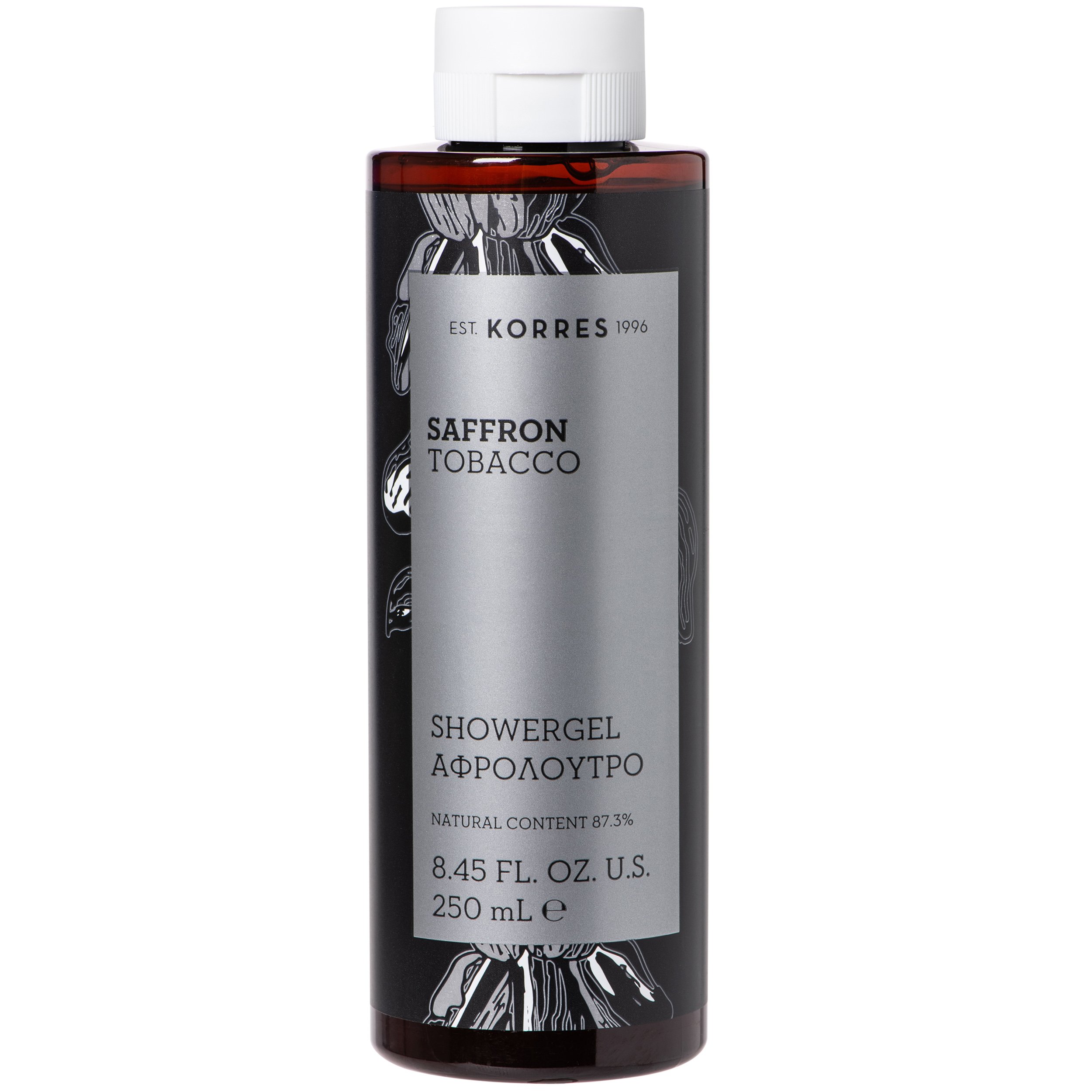 Korres Saffron Tobacco Showergel Αφρόλουτρο με Ανατολίτικο Άρωμα για την Ανδρική Επιδερμίδα 250ml