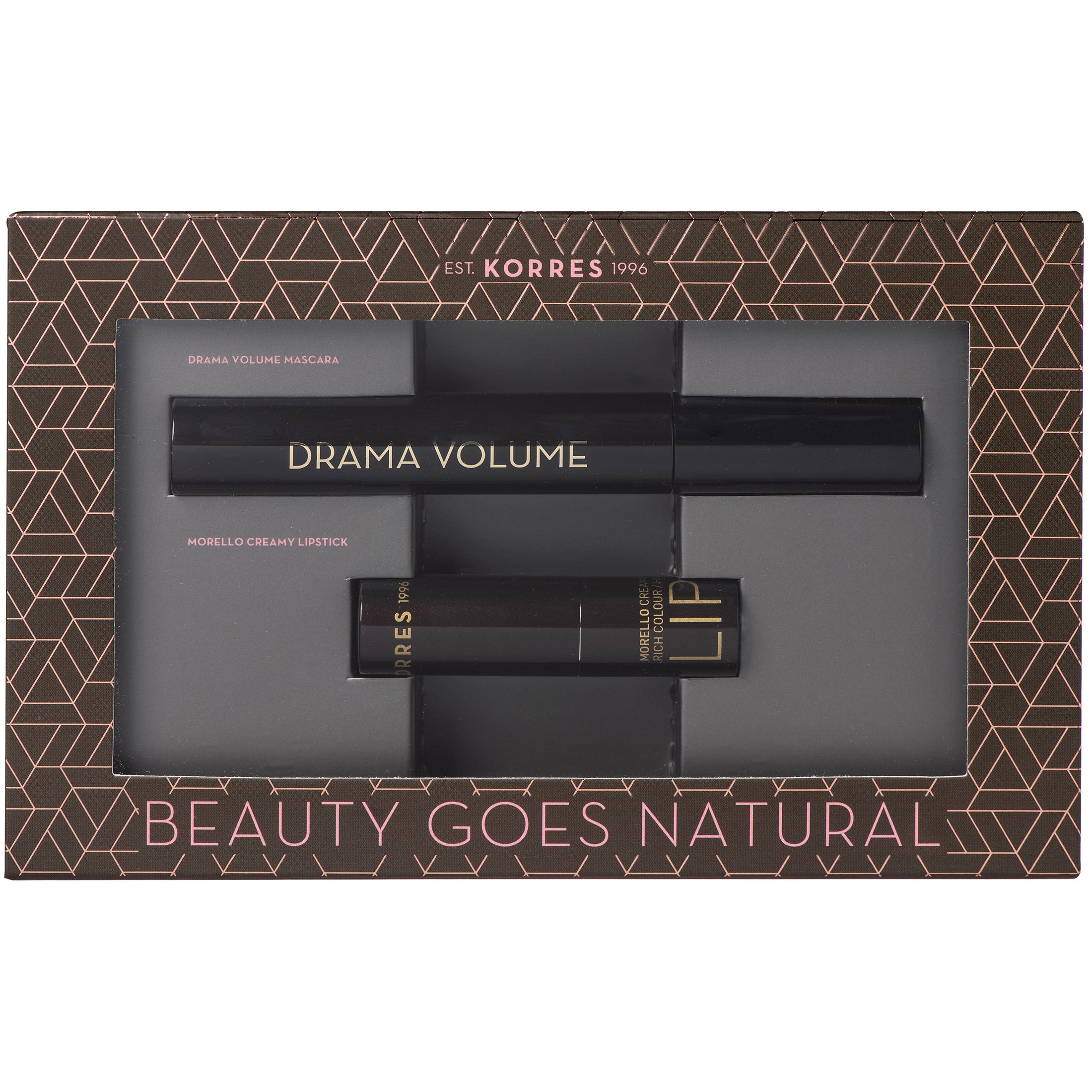 Korres Πακέτο Προσφοράς Drama Volume Mascara Black 11ml & Morello Creamy Lipstick 23 Natural Purple 3.5gr σε Ειδική Τιμή