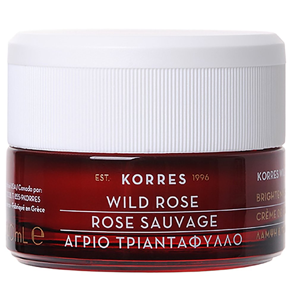 Korres Wild Rose Vitamin C Brightening Day Cream Άγριο Τριαντάφυλλο Ενυδατική Κρέμα Ημέρας για Ξηρές Επιδερμίδες 40ml