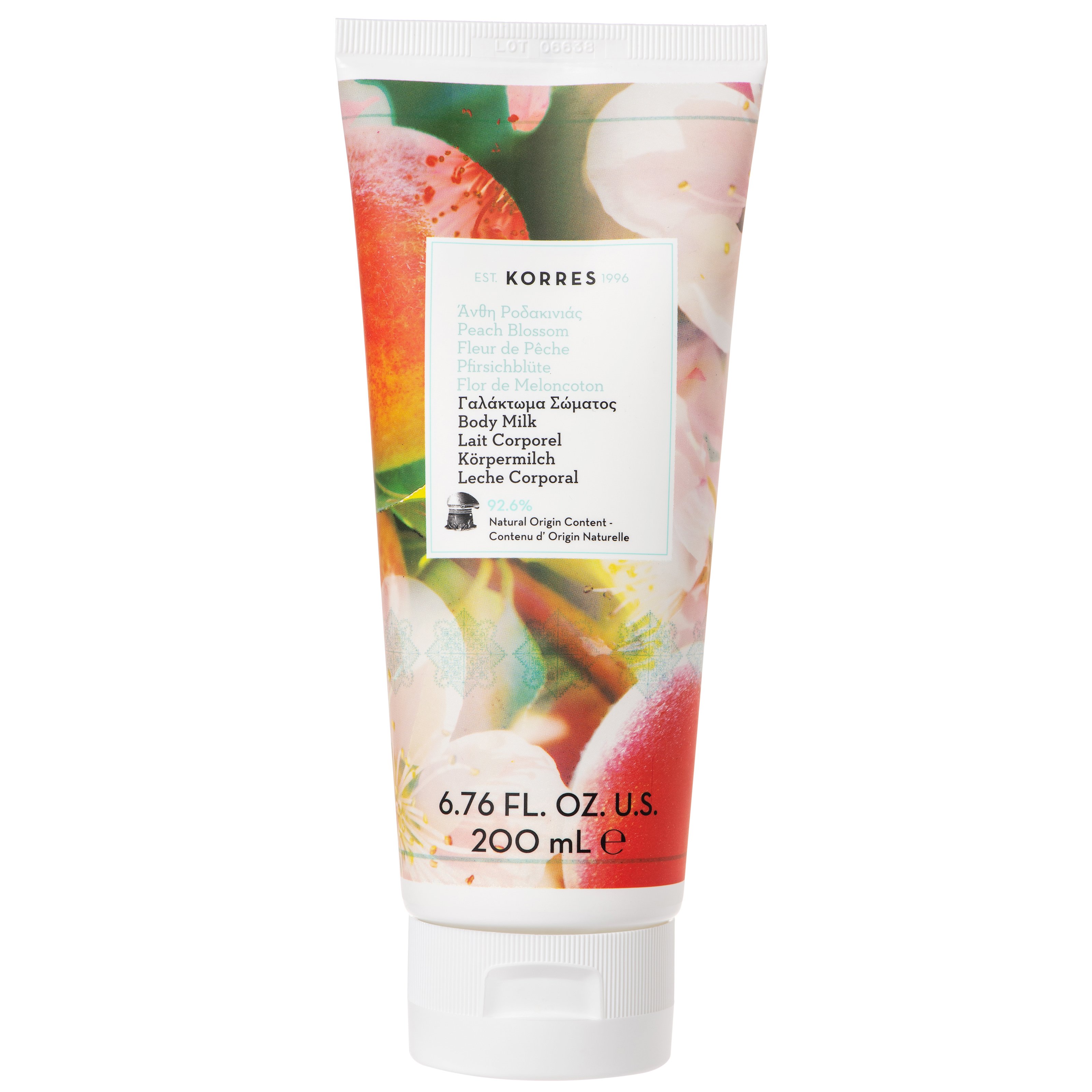 Korres Peach Blossom Body Milk Ενυδατικό Γαλάκτωμα Σώματος με Φρέσκο & Φρουτώδες Άρωμα από Άνθη Ροδακινιάς 200ml