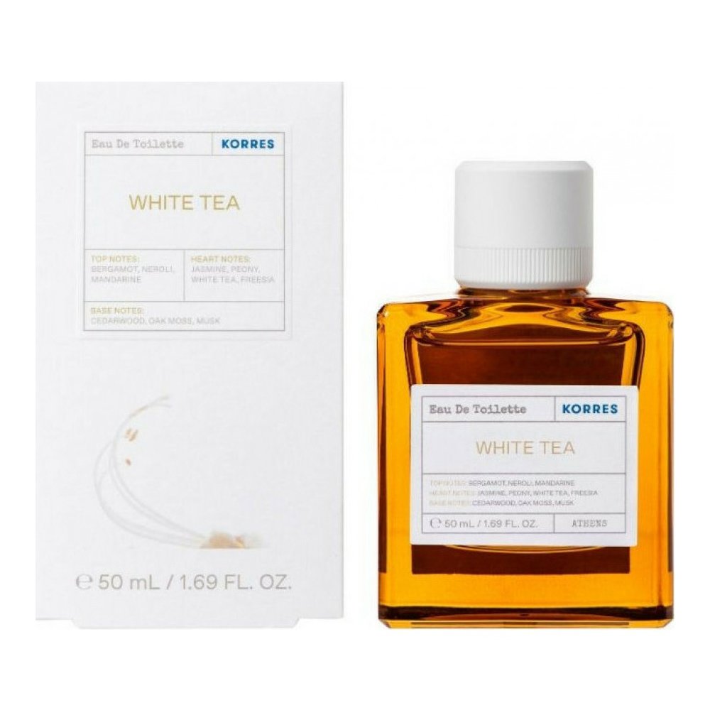 Korres White Tea Eau De Toilette Γυναικείο Άρωμα με Νότες Από Άνθη Φρέζιας και Περγαμόντου 50ml