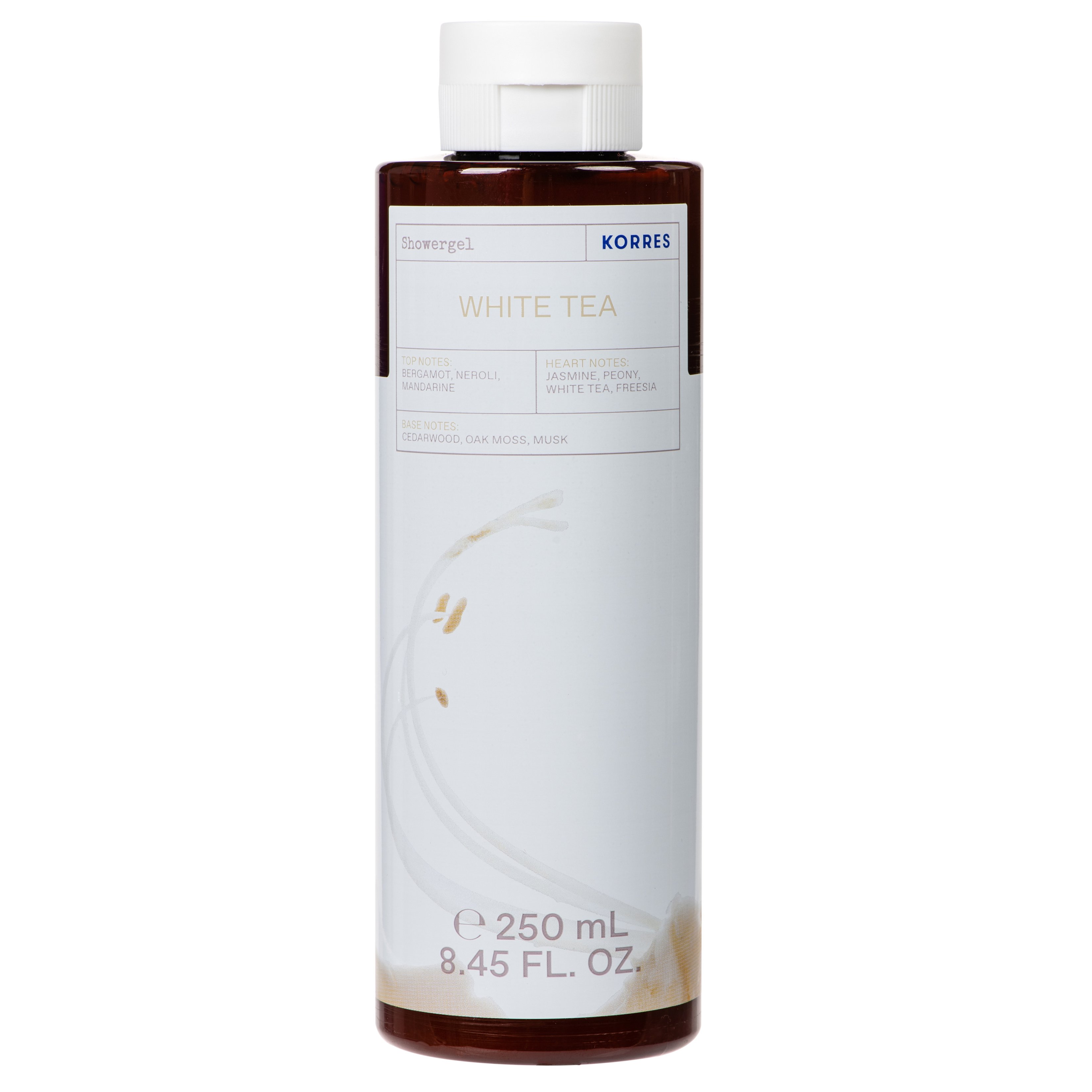 Korres White Tea Shower Gel Αρωματικό Αφρόλουτρο με Ενυδατικούς Παράγοντες 250ml