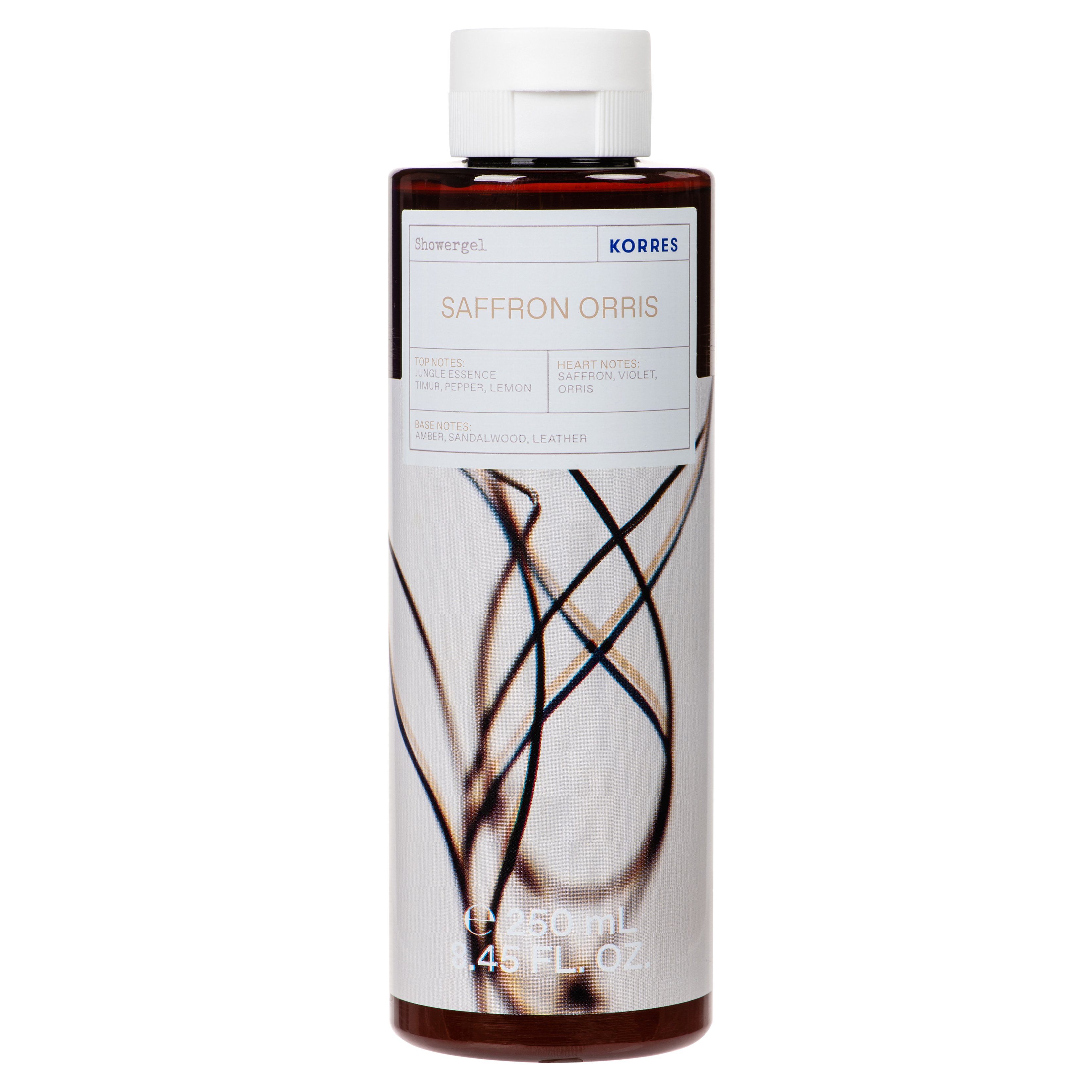 Korres Saffron Orris Showergel Αρωματικό Αφρόλουτρο Με Ενυδατικούς Παράγοντες 250ml