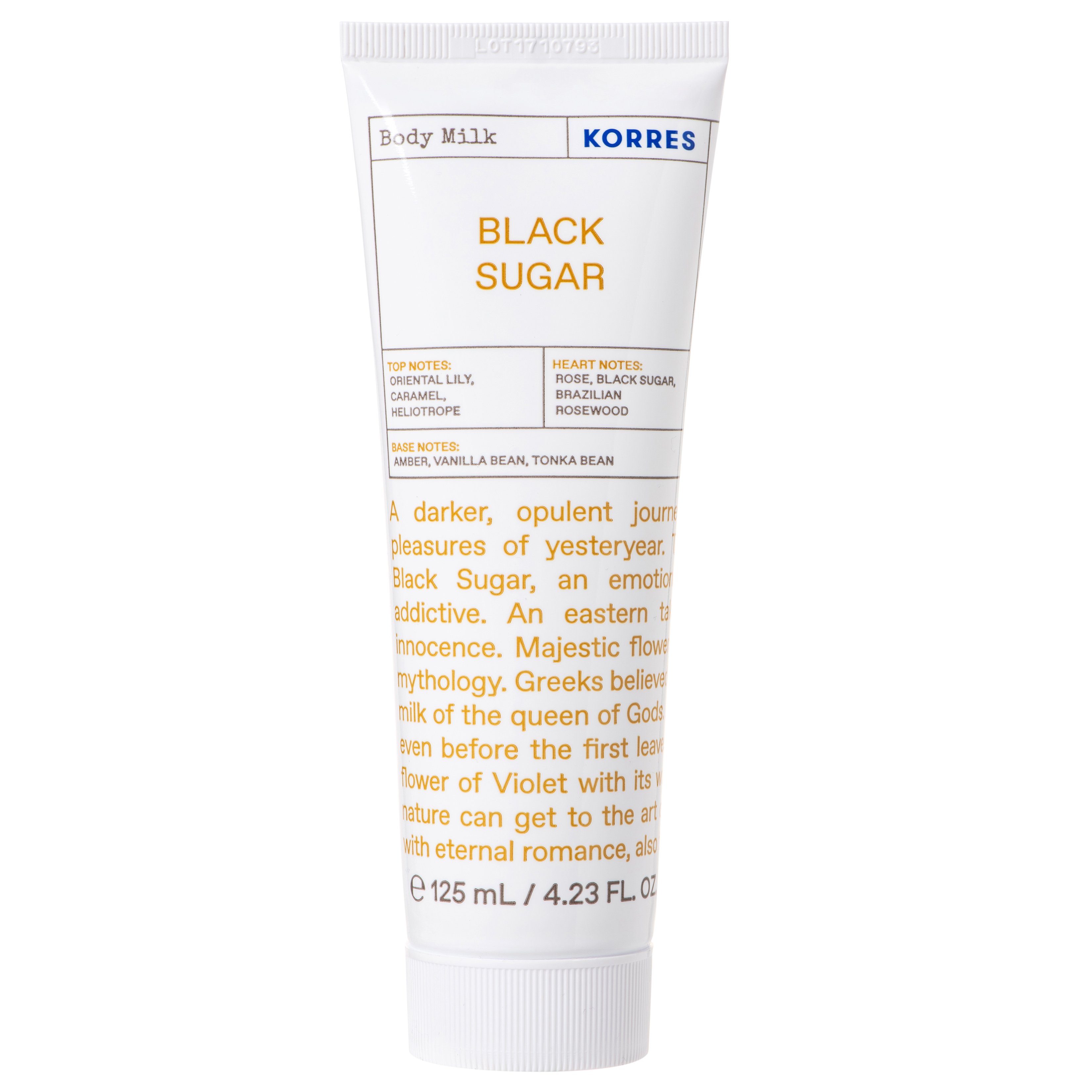 Korres Black Sugar Body Milk Ενυδατικό Γαλάκτωμα Σώματος με Ανατολίτικες Νότες 125ml