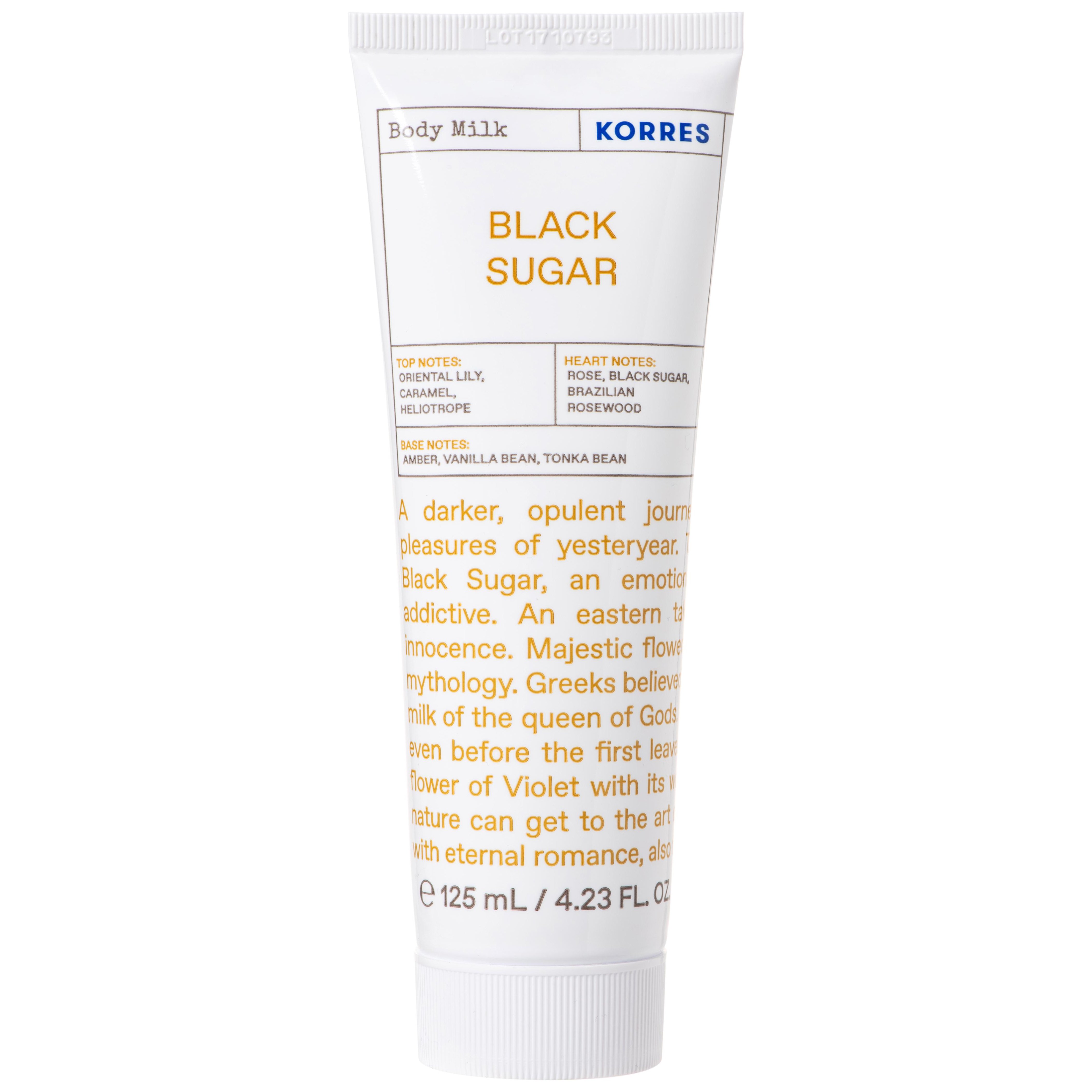 Korres Black Sugar Body Milk Ενυδατικό Γαλάκτωμα Σώματος με Ανατολίτικες Νότες 125ml