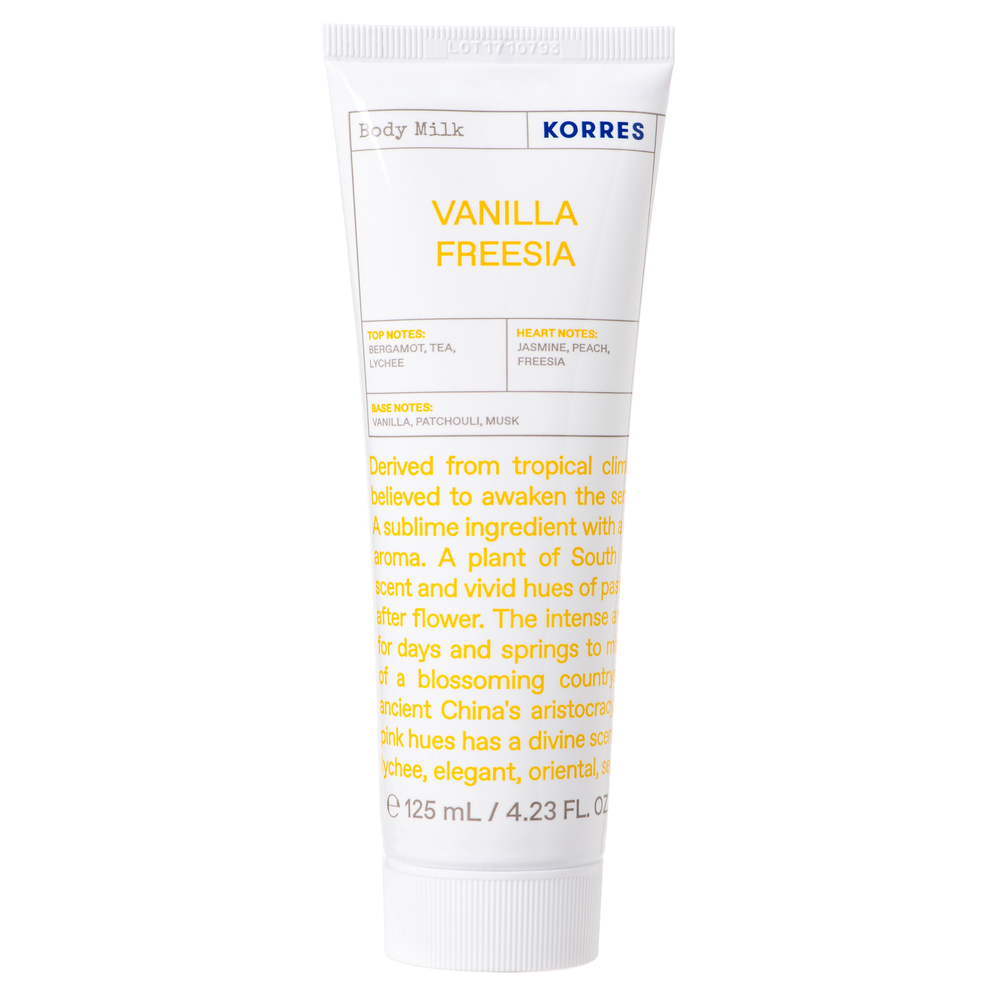 Korres Body Milk Βανίλια Φρέζια Γαλάκτωμα Σώματος 125ml
