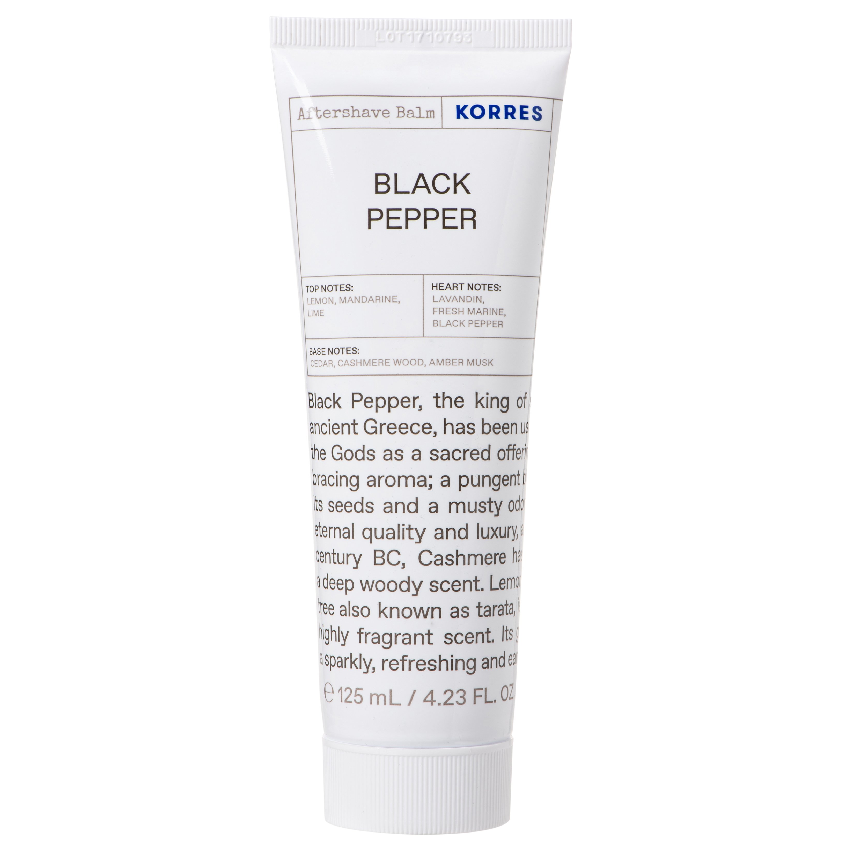 Korres Black Pepper Aftershave Γαλάκτωμα για Μετά το Ξύρισμα 125ml