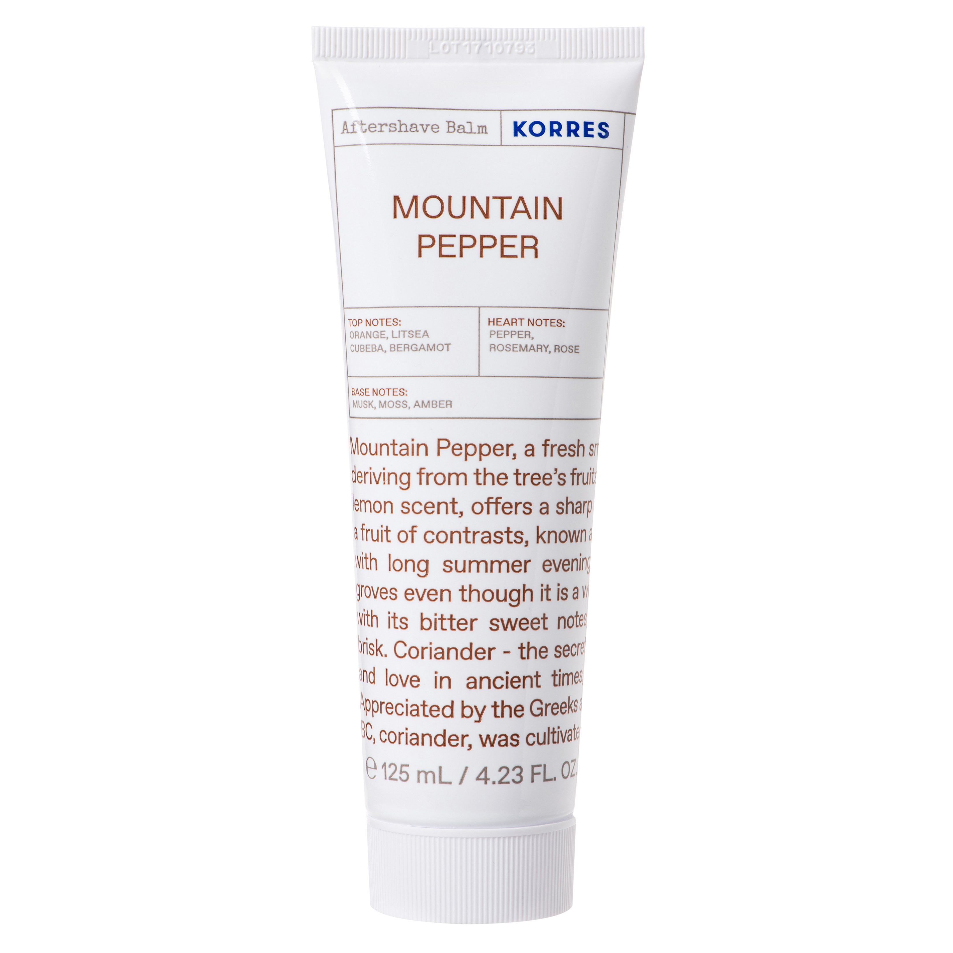 Korres Mountain Pepper Aftershave Γαλάκτωμα για Μετά το Ξύρισμα 125ml