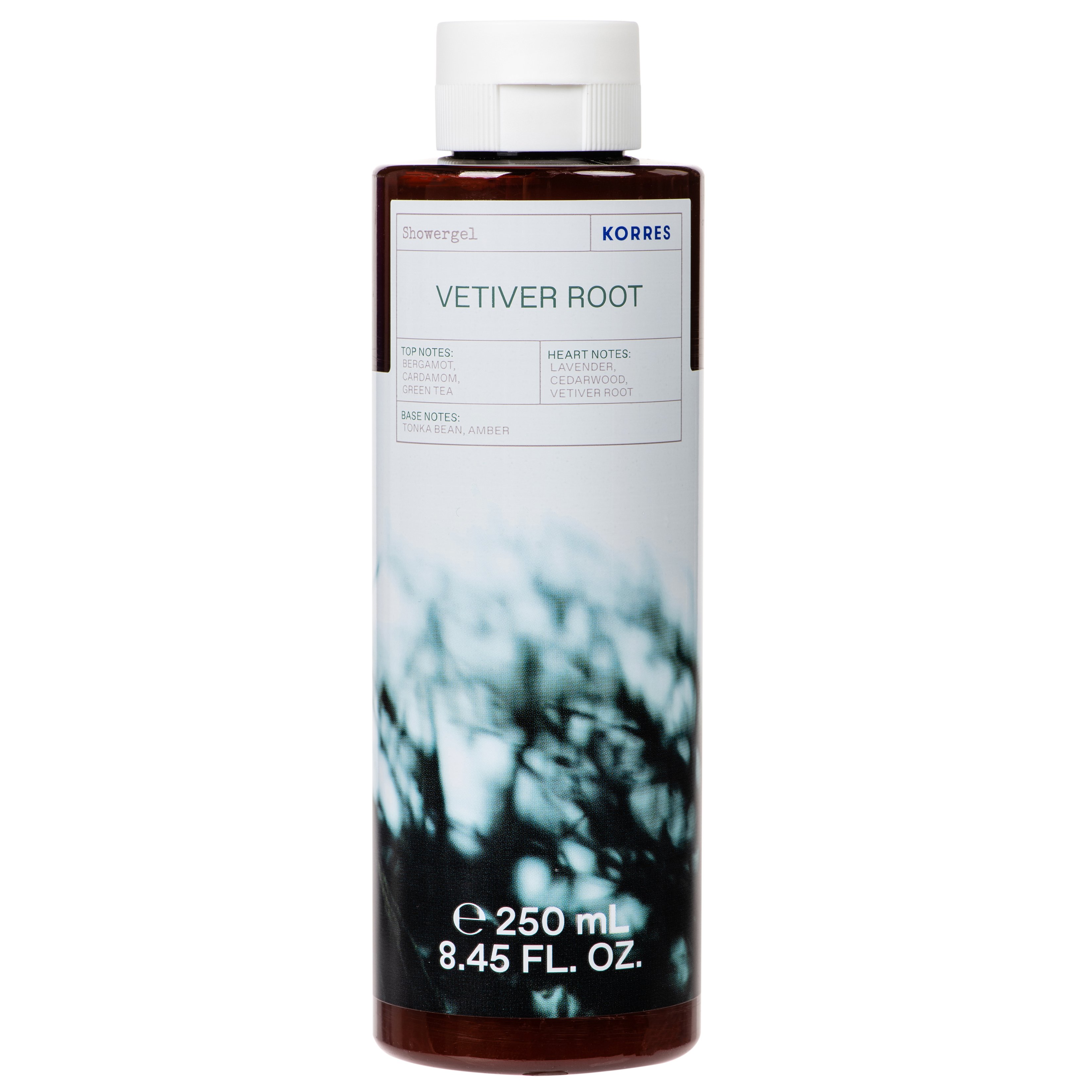 Korres Vetiver Root Shower Gel Αρωματικό Αφρόλουτρο με Ενυδατικούς Παράγοντες 250ml