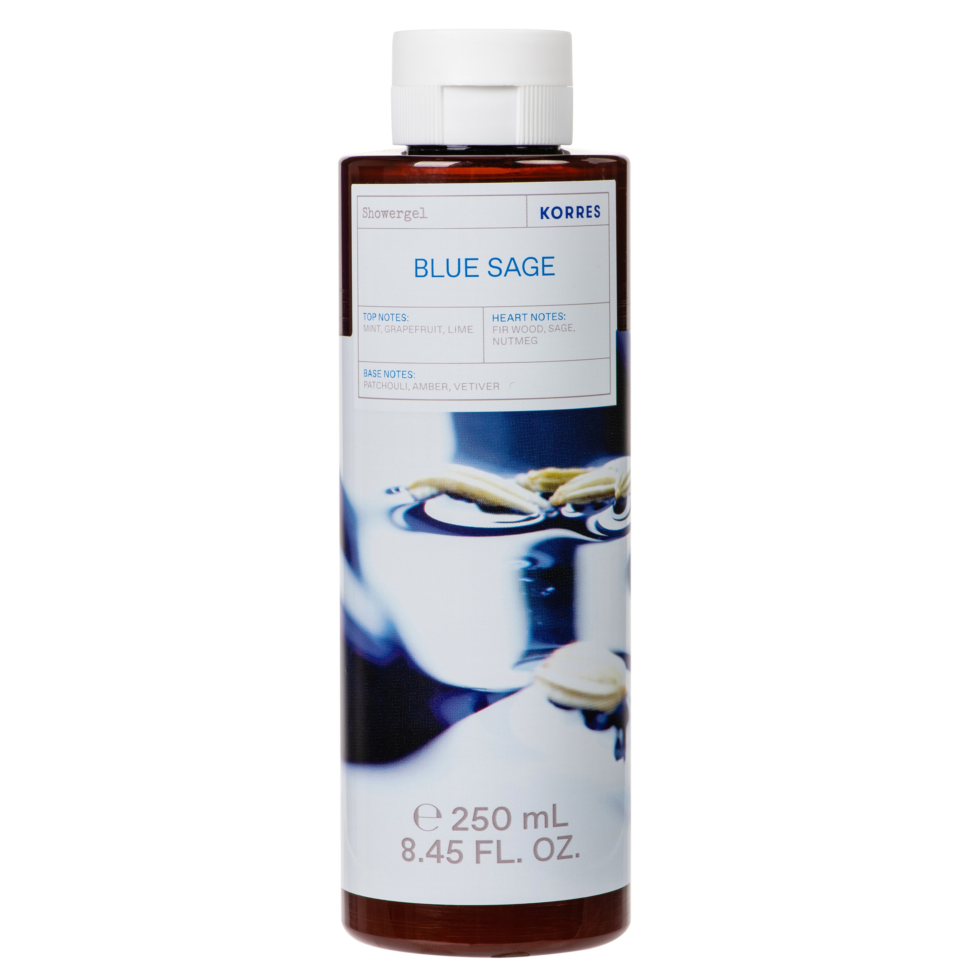 Korres Blue Sage Showergel Αρωματικό Αφρόλουτρο Με Ενυδατικούς Παράγοντες 250ml