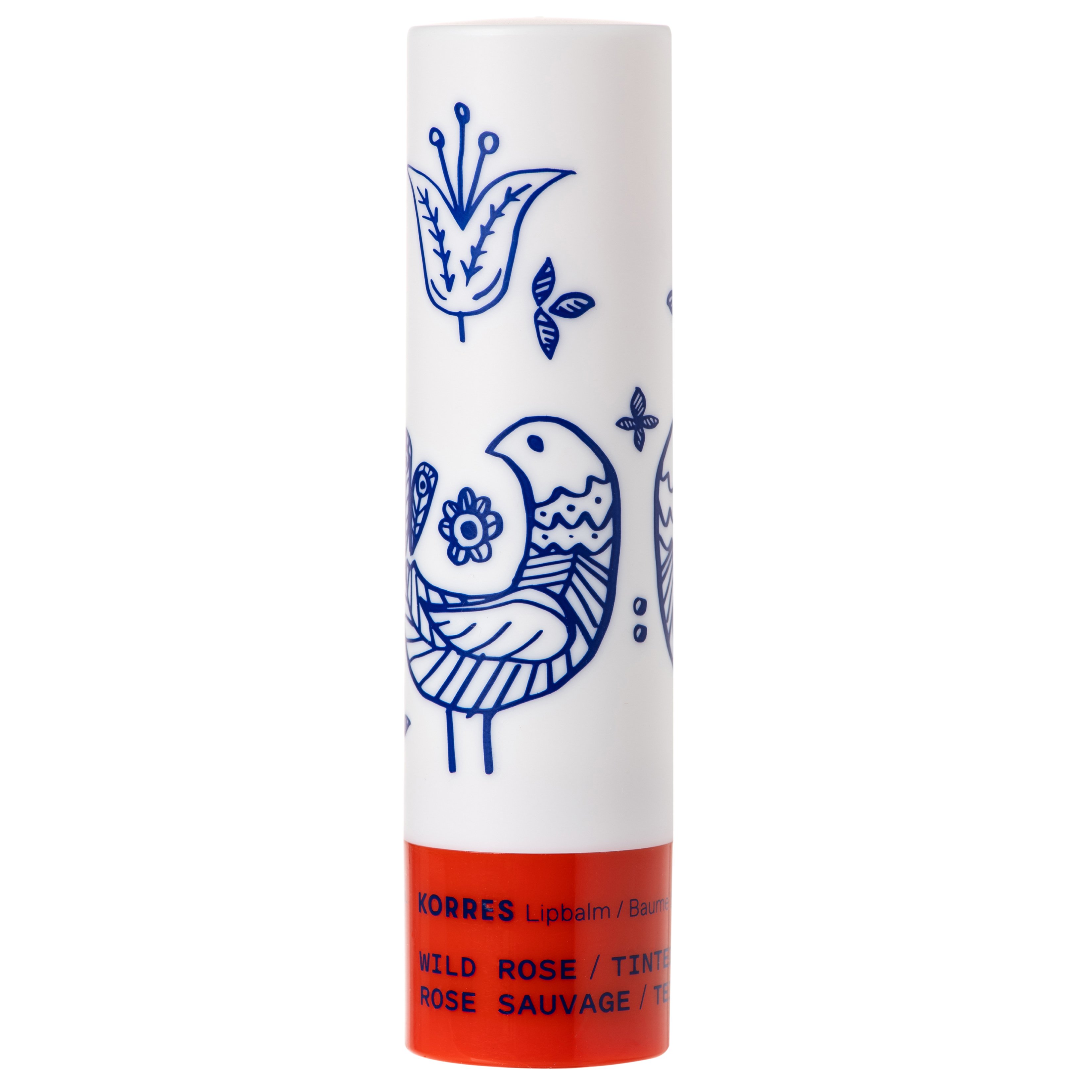 Korres Lip Balm Wild Rose Tinded Εντατική Ενυδατική Φροντίδα για τα Χείλη με Έντονο Χρώμα από Άγριο Τριαντάφυλλο 4.5g