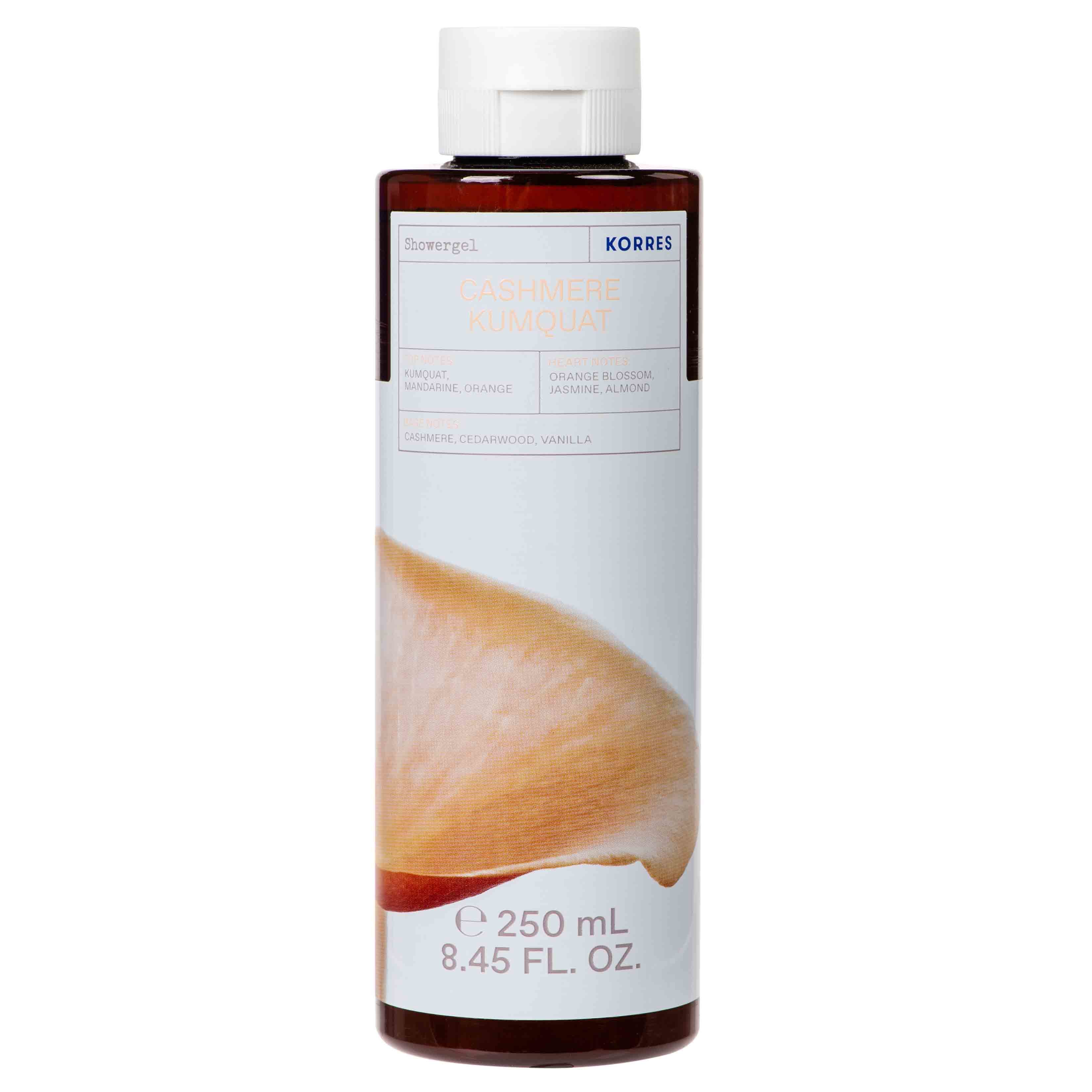 Korres Cashmere Kumquat Shower Gel Αρωματικό Αφρόλουτρο Gel με Νότες από Κουμκουάτ, Μανταρίνι, Πορτοκάλι 250ml