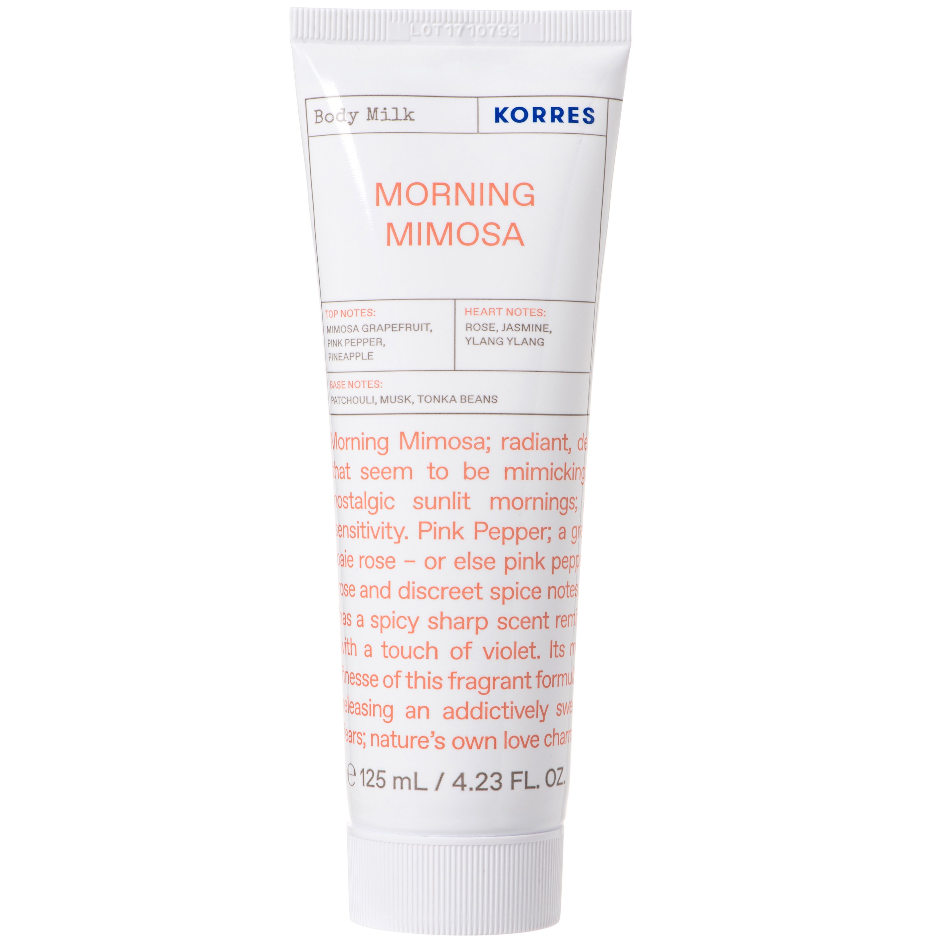 Korres Morning Mimosa Moisturizing Body Milk Αρωματικό Γαλάκτωμα Σώματος με Ενυδατικούς Παράγοντες 125ml