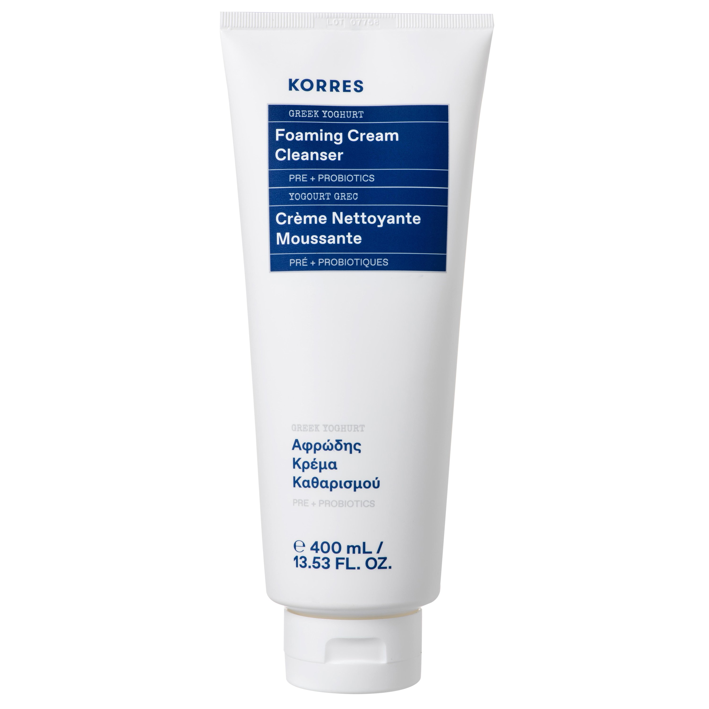 Korres Greek Yoghurt Foaming Cream Cleanser Αφρώδης Κρέμα Καθαρισμού με Ελληνικό Γιαούρτι 400ml
