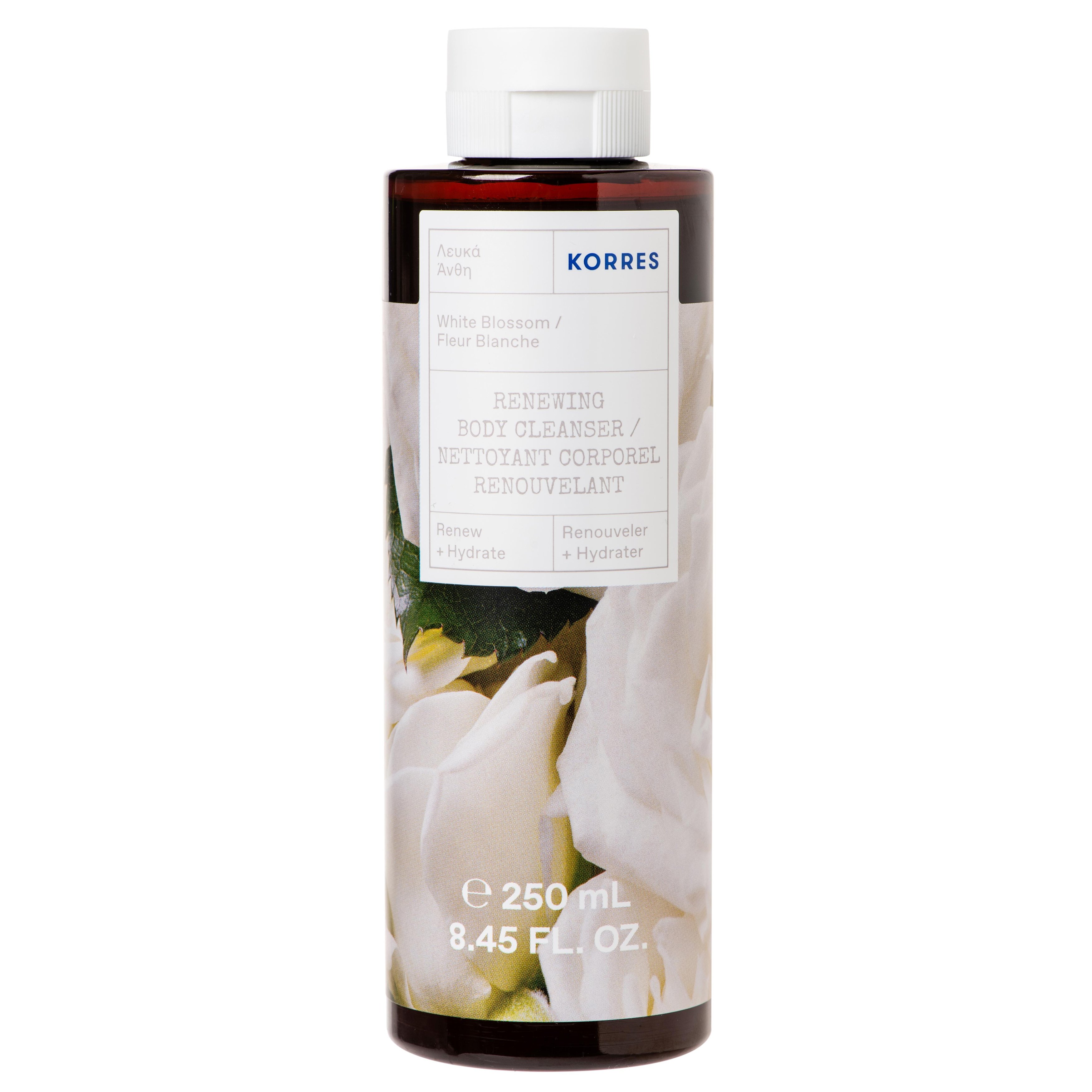 Korres White Blossom Body Cleanser Αναζωογονητικό Αφρόλουτρο με Άρωμα Λευκά Άνθη 250ml