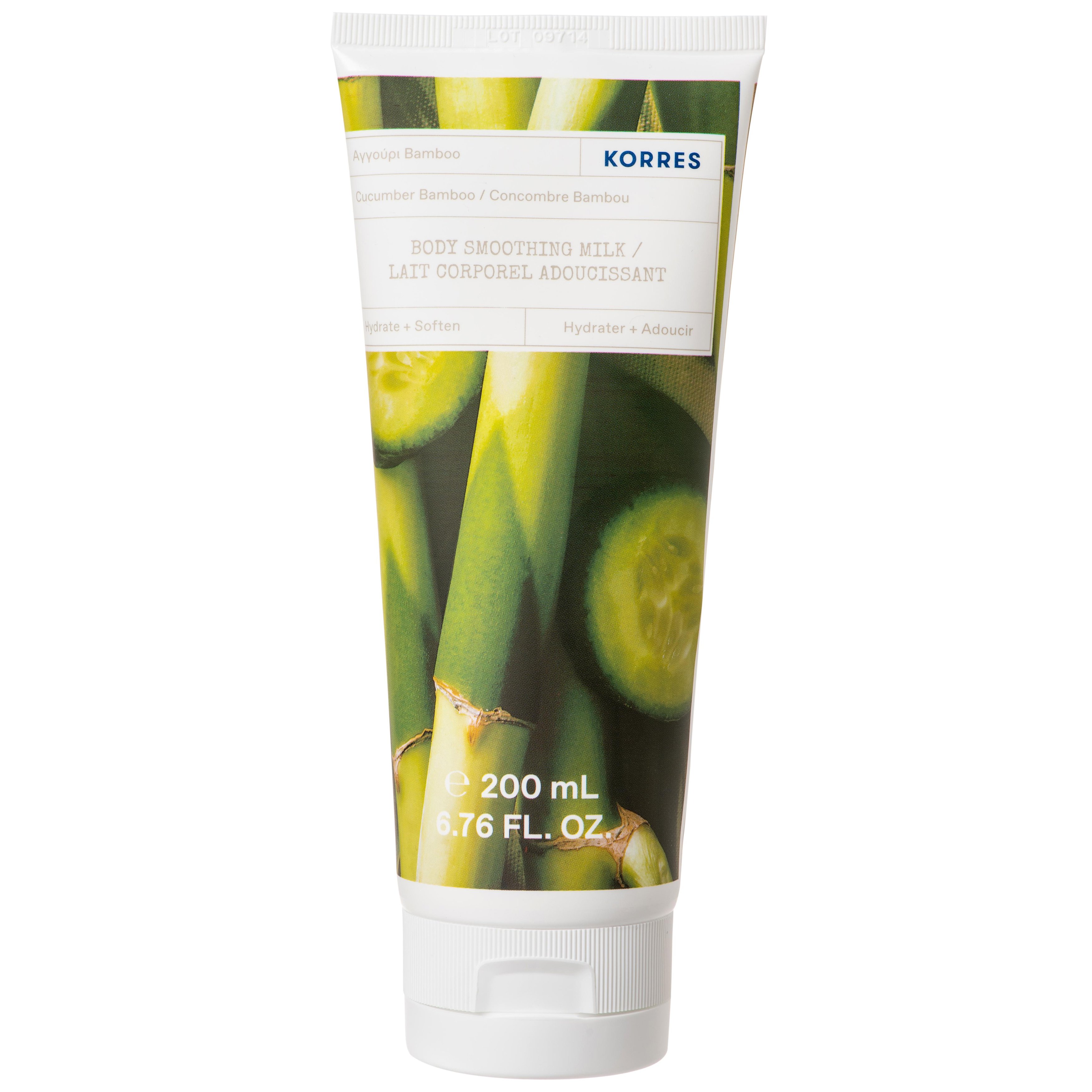 Korres Cucumber Bamboo Body Smoothing Milk Ενυδατικό Γαλάκτωμα Σώματος με Άρωμα Αγγούρι Bamboo 200ml