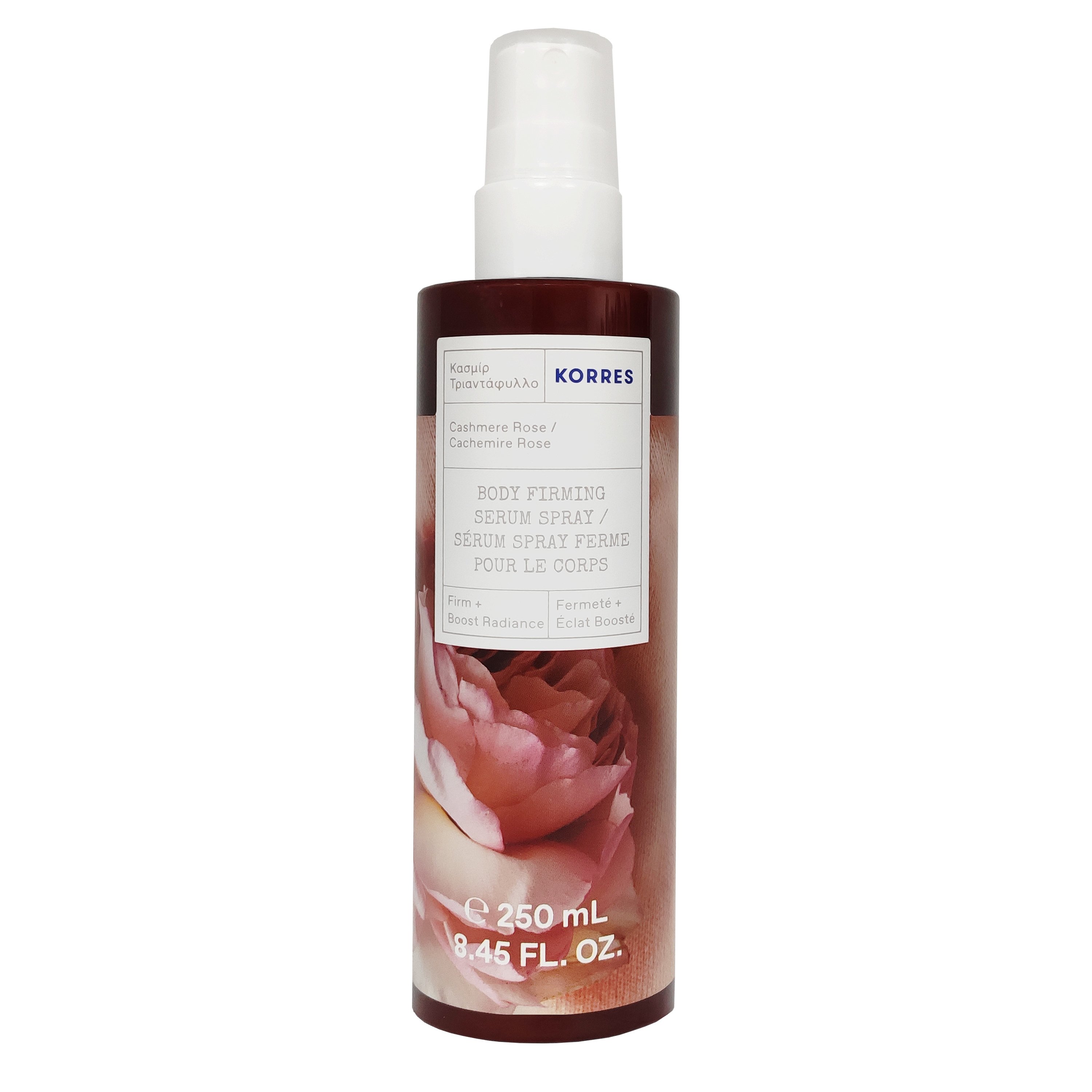 Korres Body Firming Serum Spray Cashmere & Rose Συσφιγκτικός Ορός Σώματος σε Μορφή Spray με Κασμίρ & Λευκό Τριαντάφυλλο 250ml