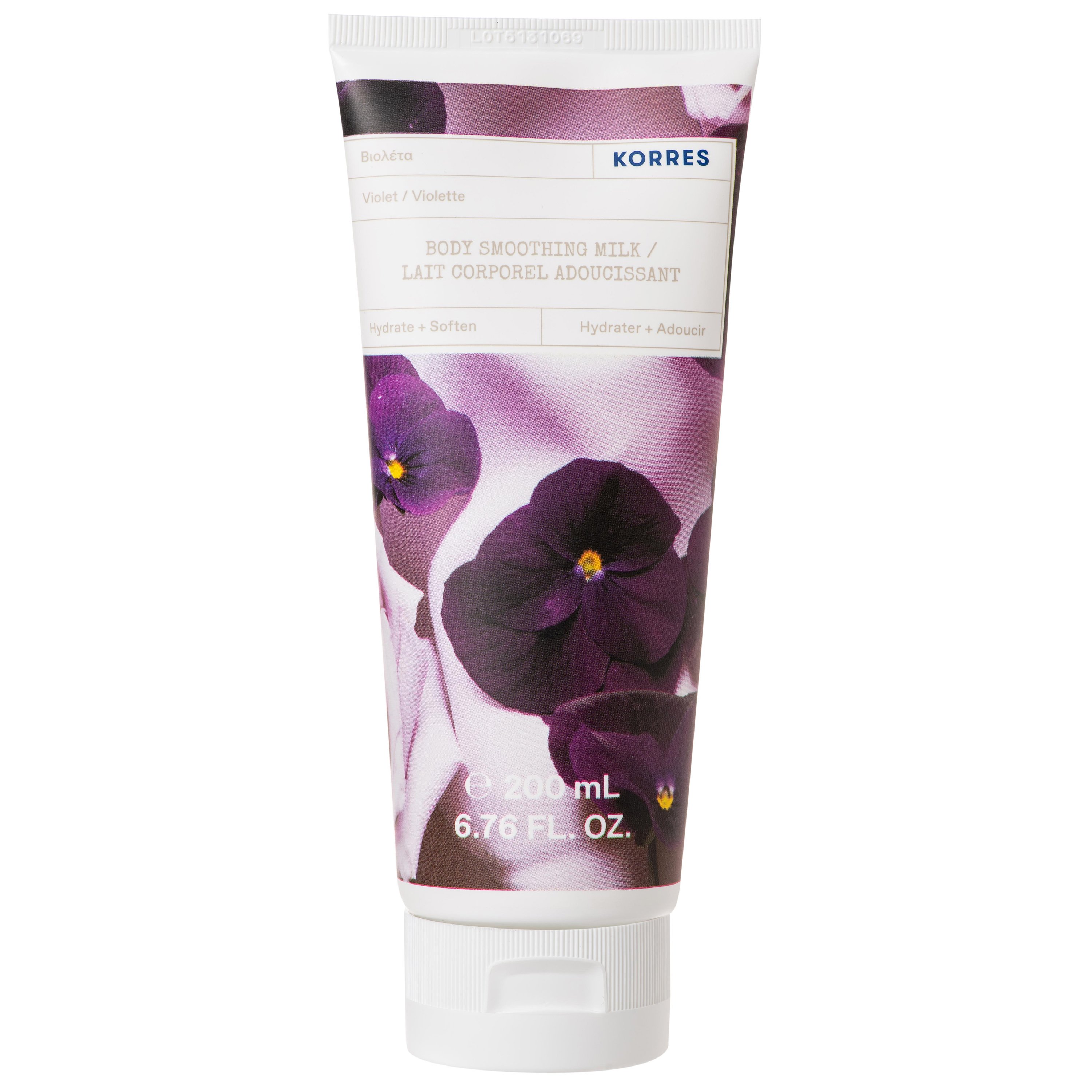 Korres Body Smoothing Milk with Violet Ενυδατικό Γαλάκτωμα Σώματος με Βιολέτα 200ml
