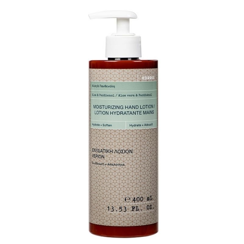 Korres Moisturizing Hand Lotion Ενυδατική Λοσιόν Χεριών με Αλόη & Πανθενόλη 400ml.