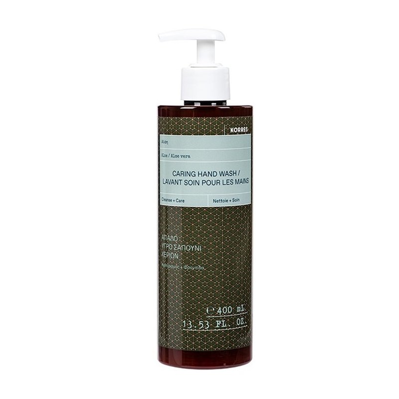 Korres Caring Hand Wash Απαλό Υγρό Σαπούνι Χεριών με Αλόη 400ml