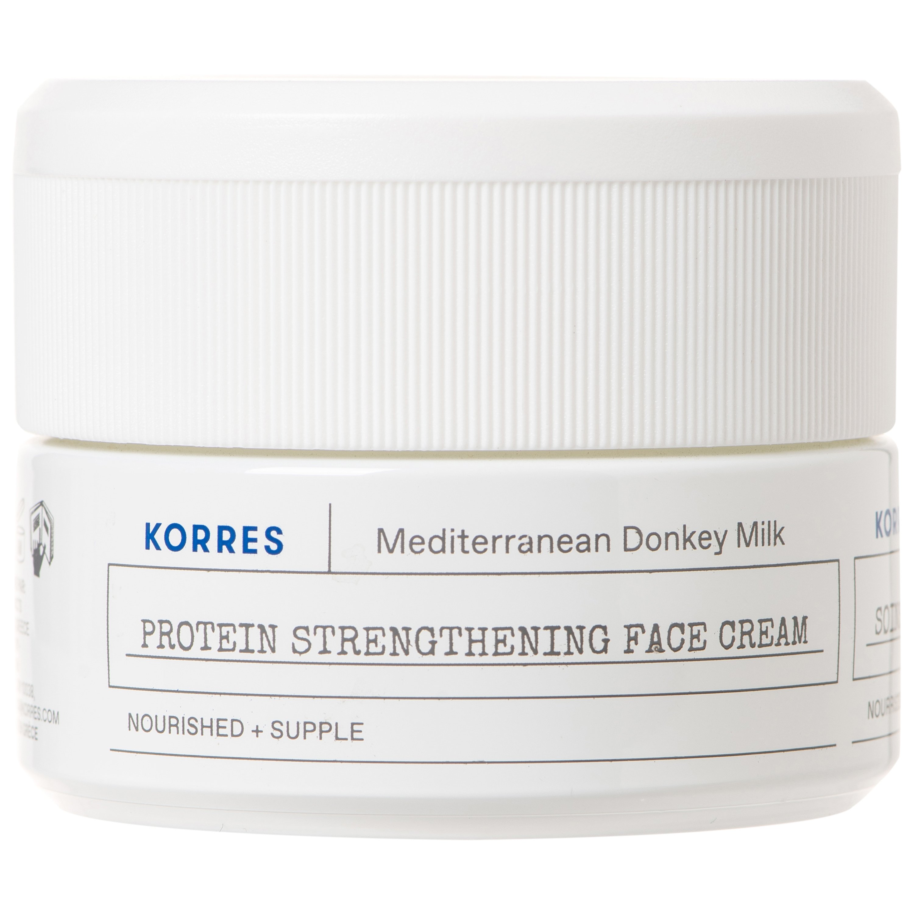 Korres Mediterranean Donkey Milk Protein Strengthening Face Cream Ενισχυμένη Κρέμα Προσώπου με Πρωτεΐνες & Γάλα Γαϊδούρας για Ξηρές Επιδερμίδες 40ml