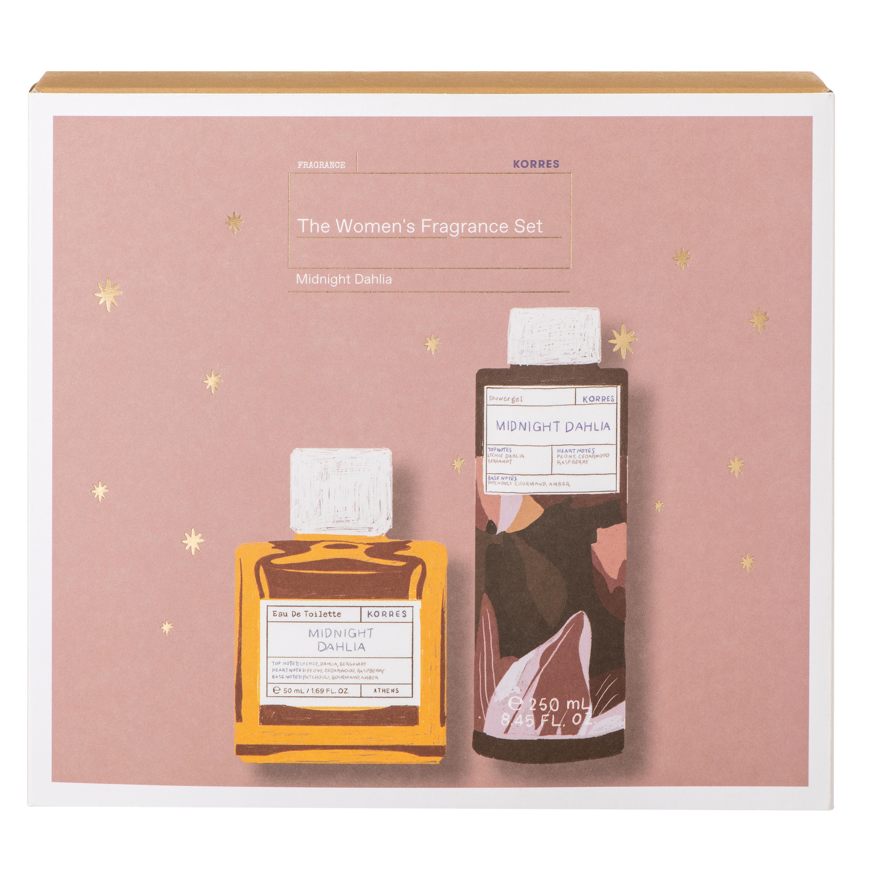 Korres Gift Set The Women’s Fragrance Set Midnight Dahlia Eau De Toilette 50ml & Scented Showergel 250ml σε Ειδική Τιμή