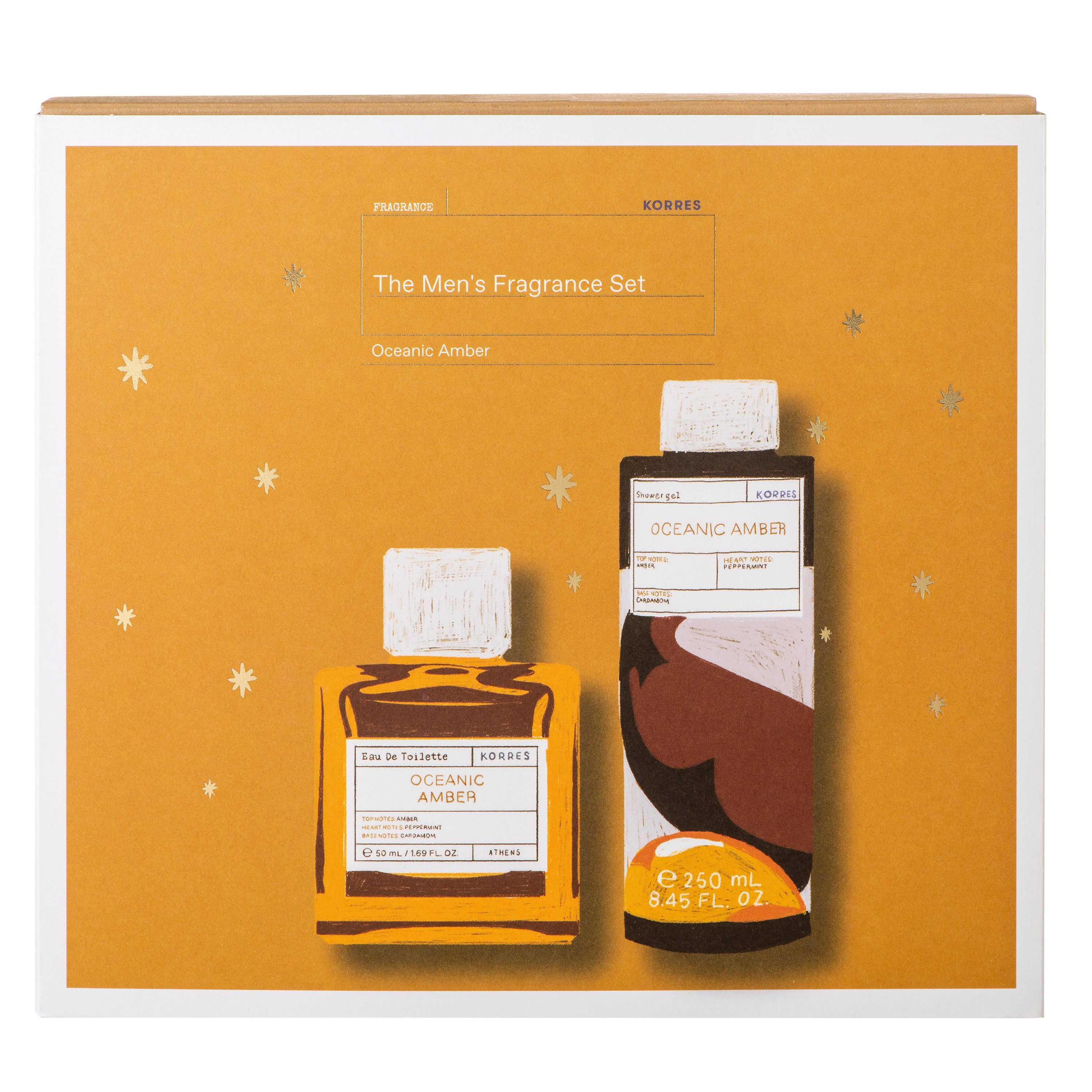 Korres Gift Set The Men’s Fragrance Set Oceanic Amber Eau De Toilette 50ml & Scented Showergel 250ml σε Ειδική Τιμή