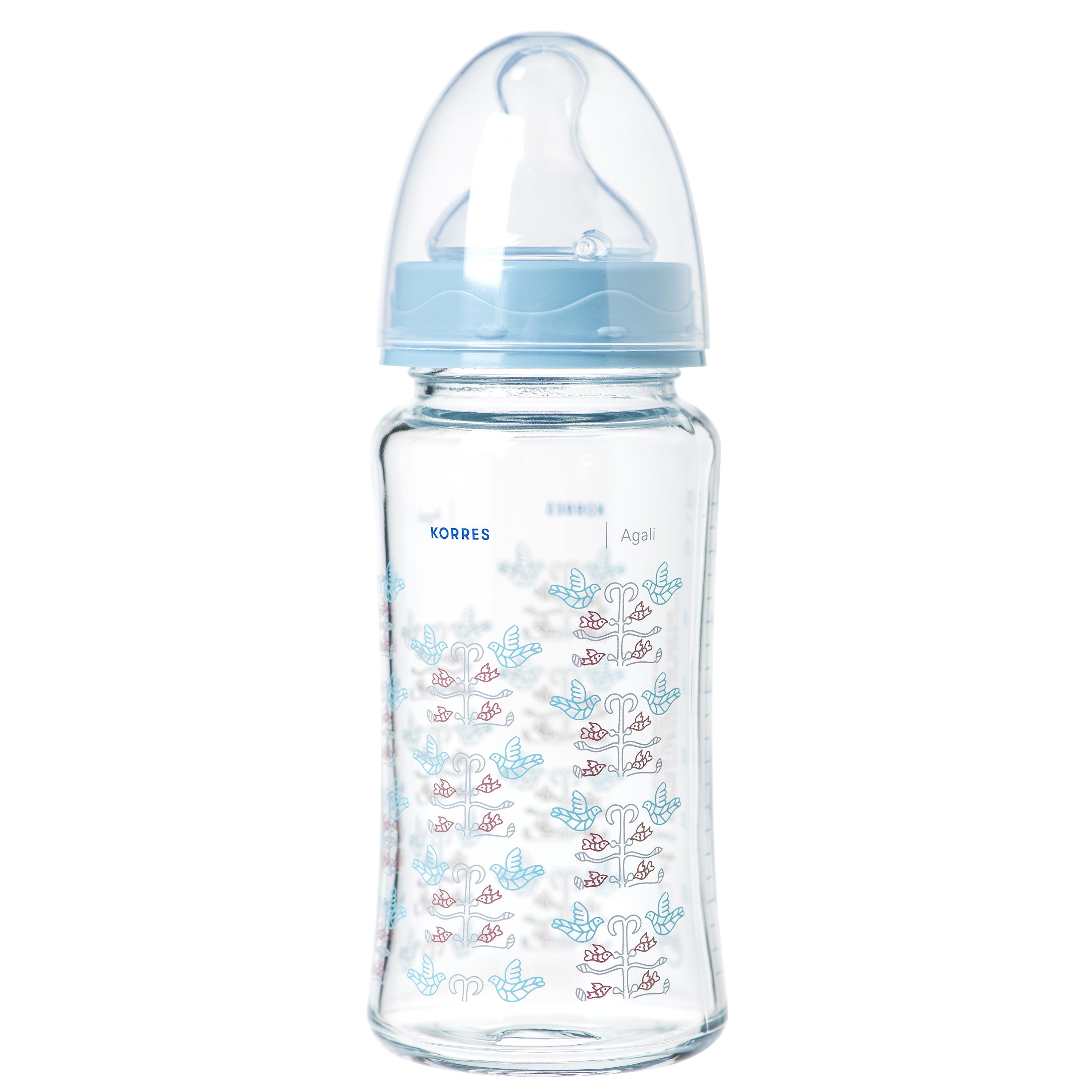 Korres Feeding Bottle 3m+ Μπιμπερό Πολυπροπυλενίου με Θηλή Σιλικόνης Μεσαίας Ροής για Βρέφη Από 3 Μηνών 230ml 41683