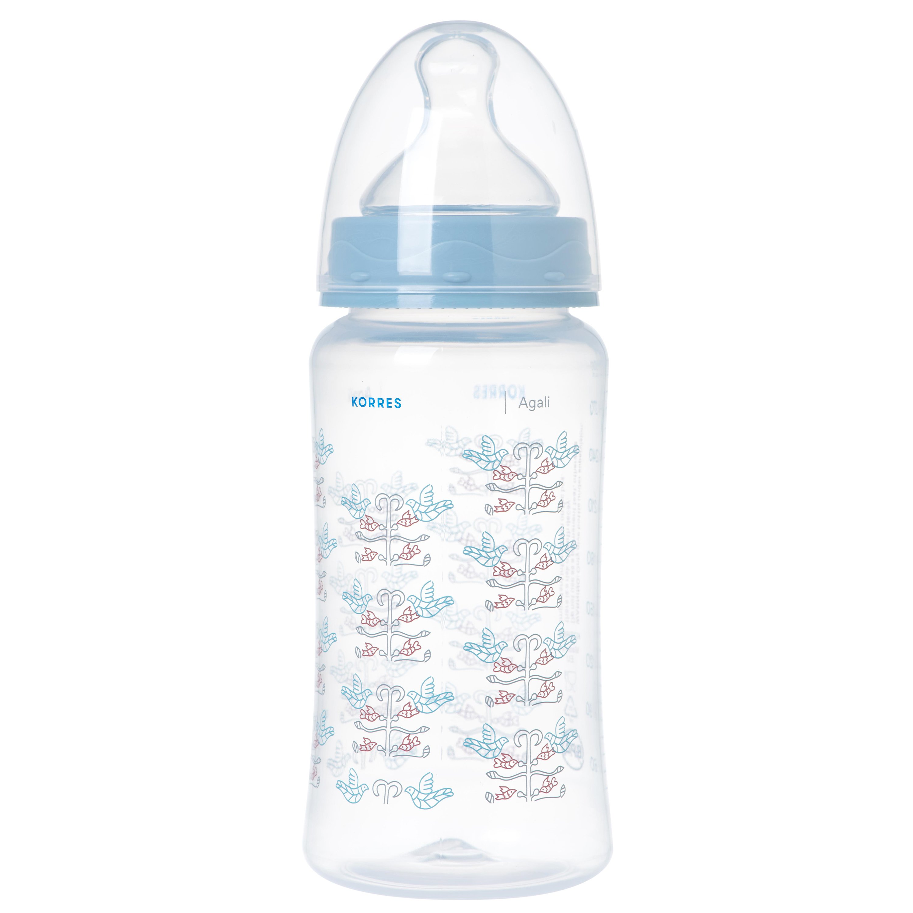 Korres Feeding Bottle 3m+ Μπιμπερό Πολυπροπυλενίου με Θηλή Σιλικόνης Μεσαίας Ροής για Βρέφη Από 3 Μηνών 300ml 41684