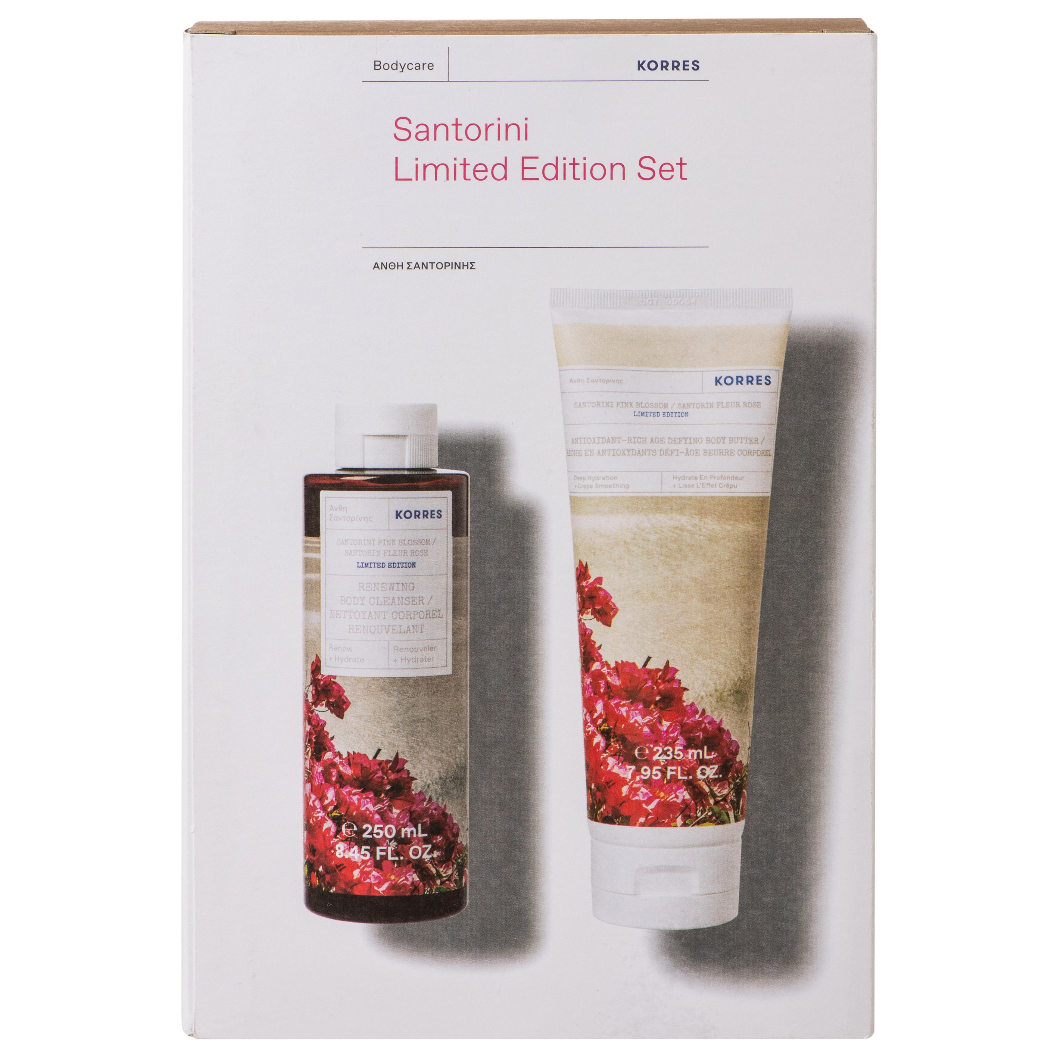 Korres Πακέτο Προσφοράς Santorini Limited Edition Set Άνθη Σαντορίνης Αφρόλουτρο 250ml & Γαλάκτωμα Σώματος 235ml