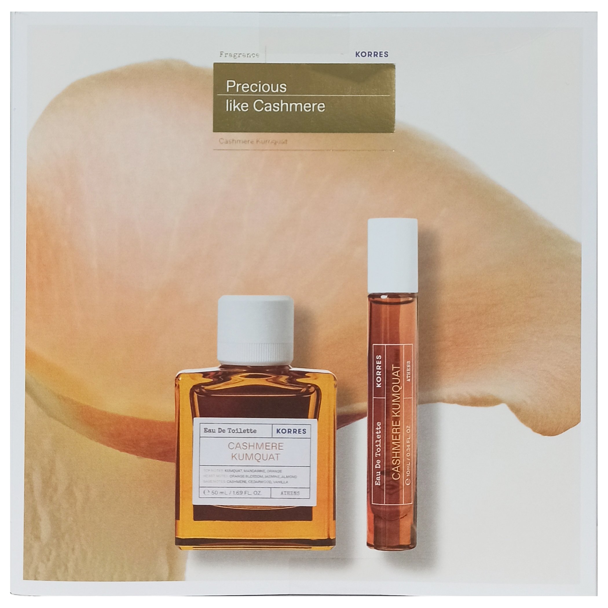 Korres Gift Set Presious Like Cashmere με Eau de Toilette Cashmere Kumquat 50ml & Επιπλέον Ποσότητα 10ml