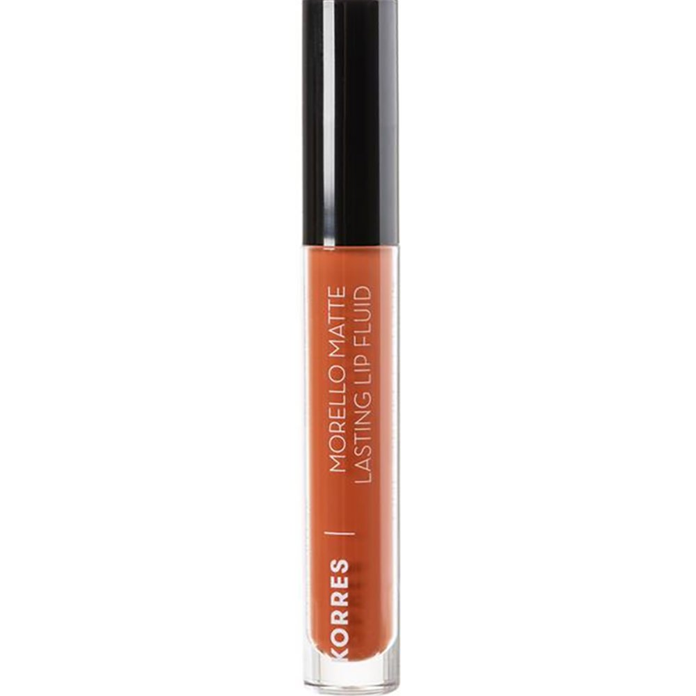 Korres Morello Matte Lasting Lip Fluid Υγρό Κραγιόν Μεγάλης Διάρκειας για Τέλειο Ματ Αποτέλεσμα & Απόλυτη Άνεση στα Χείλη 3.4ml - 48 Velvet Caramel