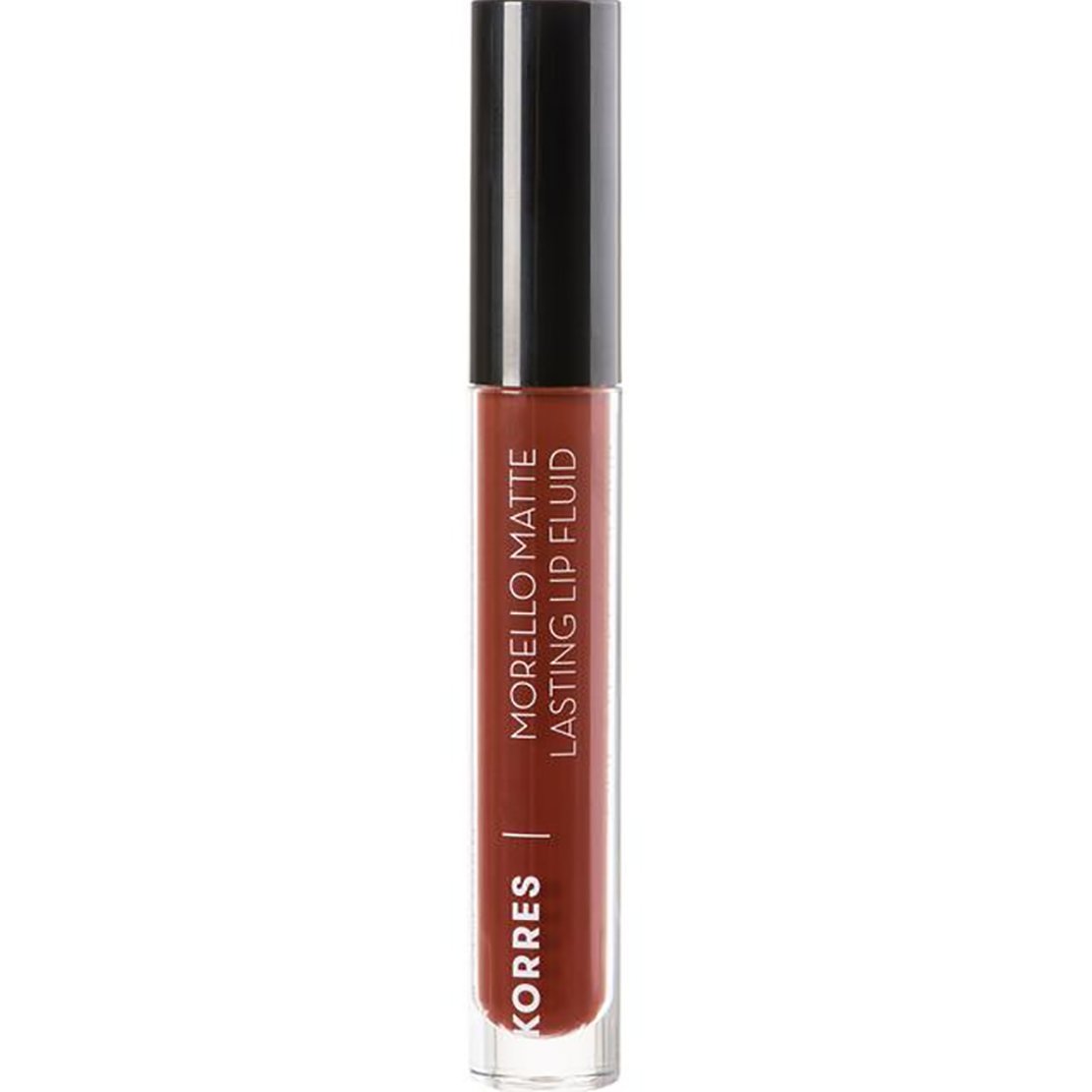 Korres Morello Matte Lasting Lip Fluid Υγρό Κραγιόν Μεγάλης Διάρκειας για Τέλειο Ματ Αποτέλεσμα & Απόλυτη Άνεση στα Χείλη 3.4ml - 60 Chestnut
