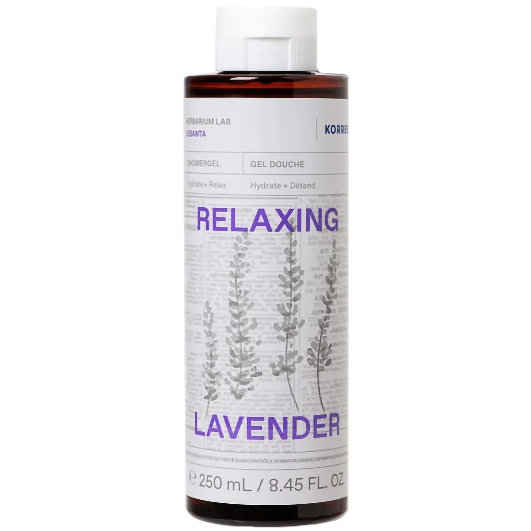 Korres Shower Gel Relaxing Lavender Αφρόλουτρο με Άρωμα Λεβάντας 250ml