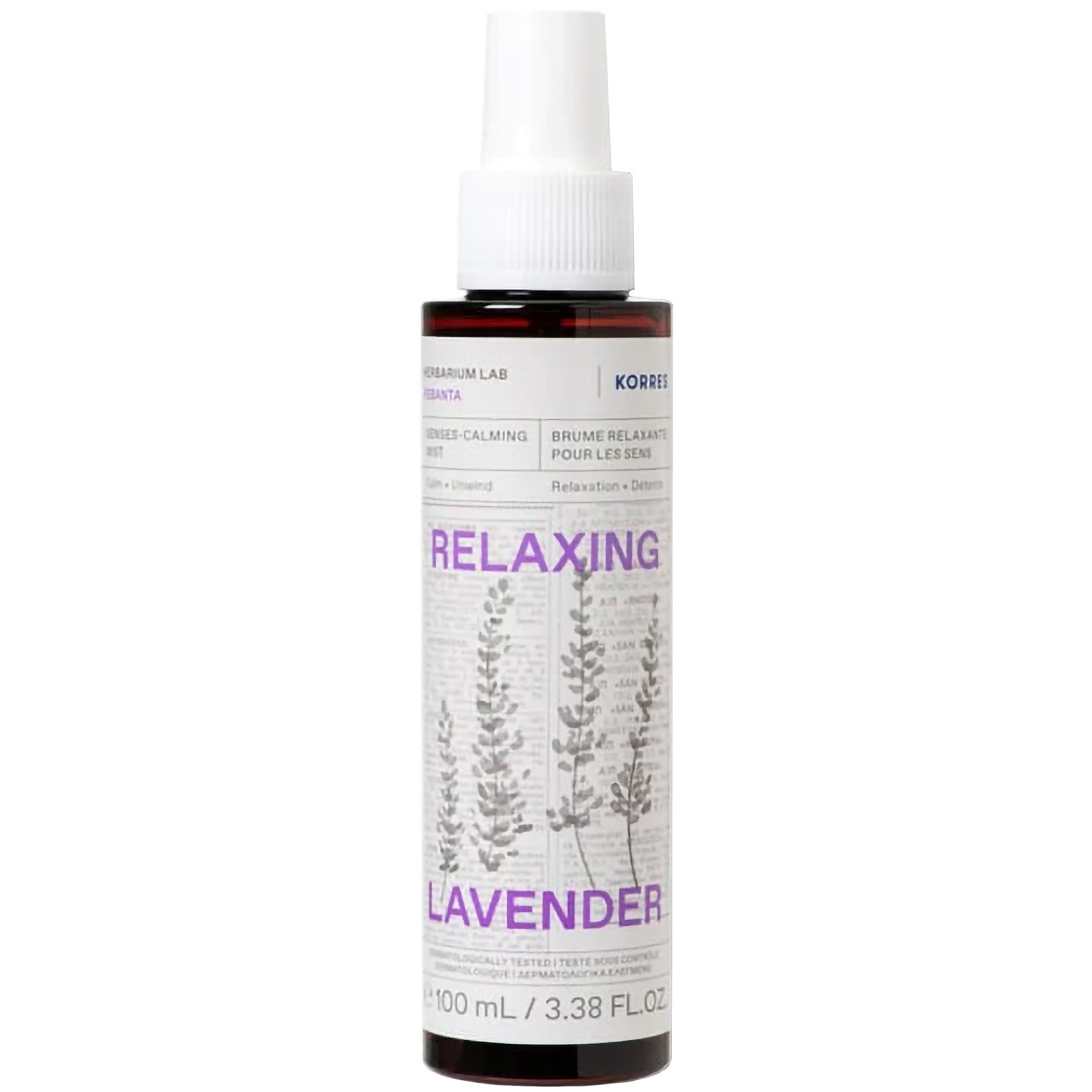 Korres Relaxing Lavender Senses-Calming Body Mist Χαλαρωτικό Mist Σώματος με Άρωμα Λεβάντας 100ml