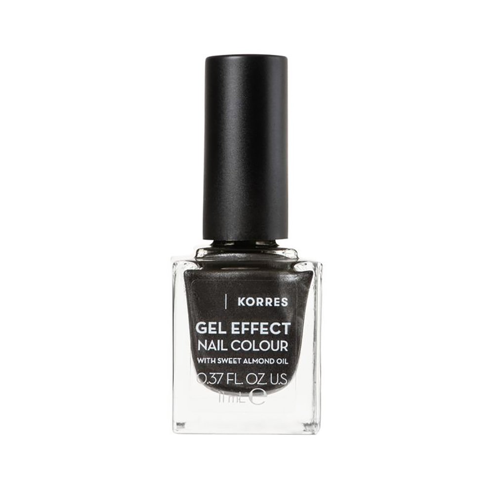 Korres Gel Effect Nail Colour Βερνίκι Νυχιών με Αμυγδαλέλαιο για Έντονη Λάμψη & Μεγάλη Διάρκεια 11ml – 96 Moonstone Grey