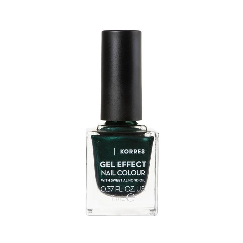 Korres Gel Effect Nail Colour Βερνίκι Νυχιών με Αμυγδαλέλαιο για Έντονη Λάμψη & Μεγάλη Διάρκεια 11ml – 89 Velvet Green