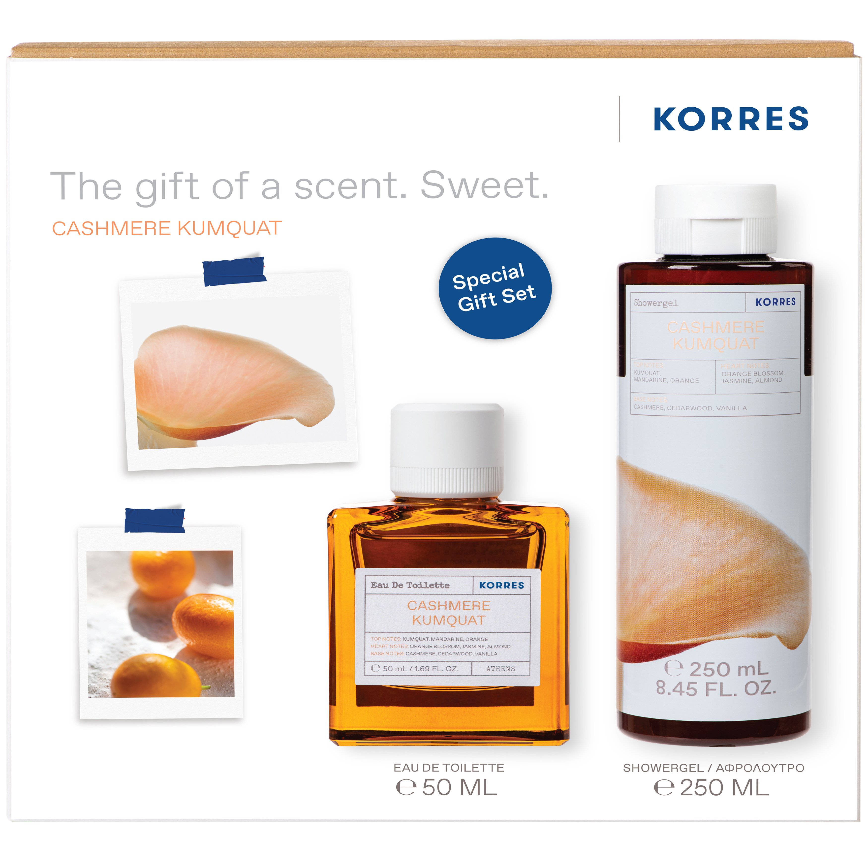 Korres Πακέτο Προσφοράς Cashmere Kumquat Eau De Toilette 50ml & Shower Gel 250ml