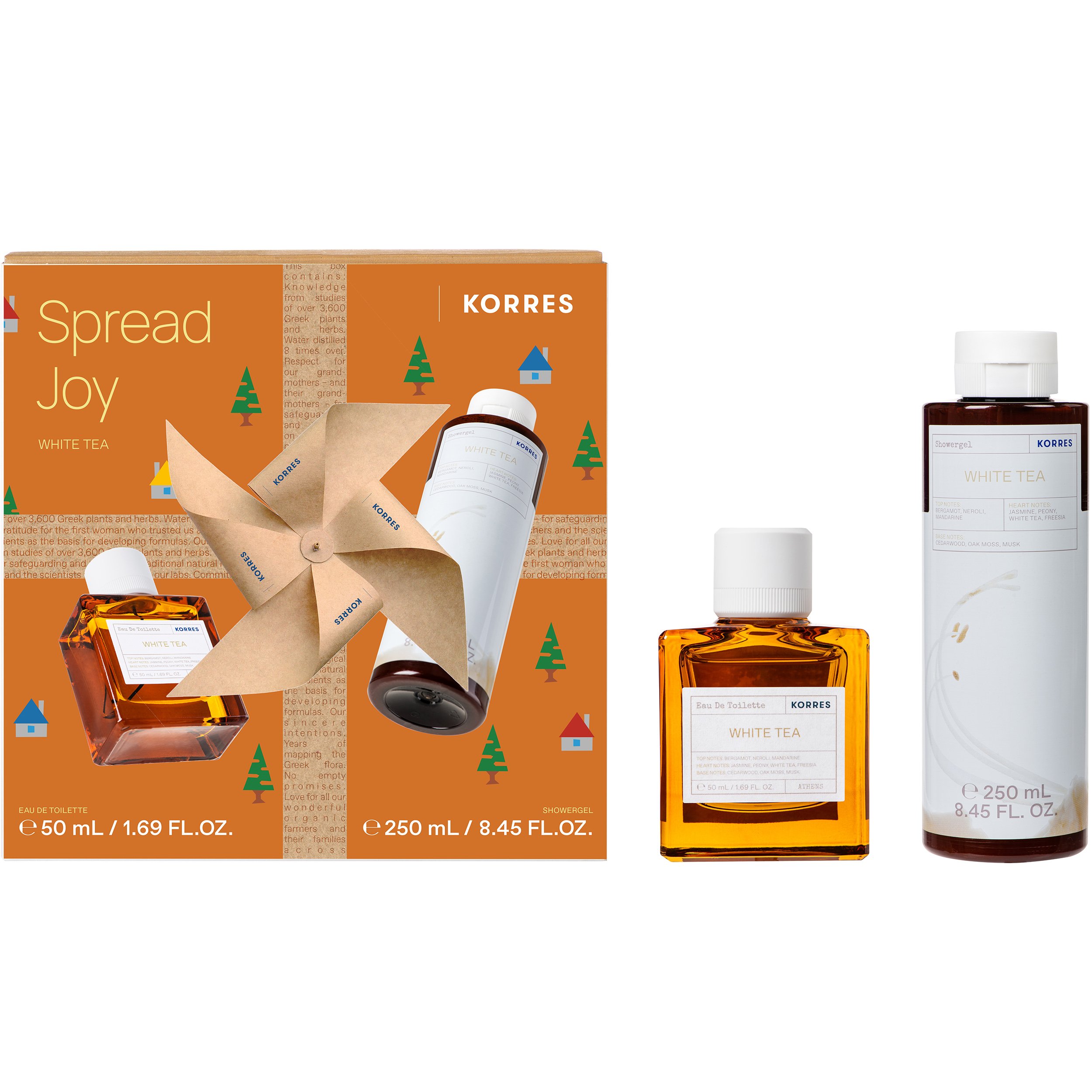 Korres Πακέτο Προσφοράς Spread Joy White Tea Eau De Toilette 50ml & Showergel 250ml