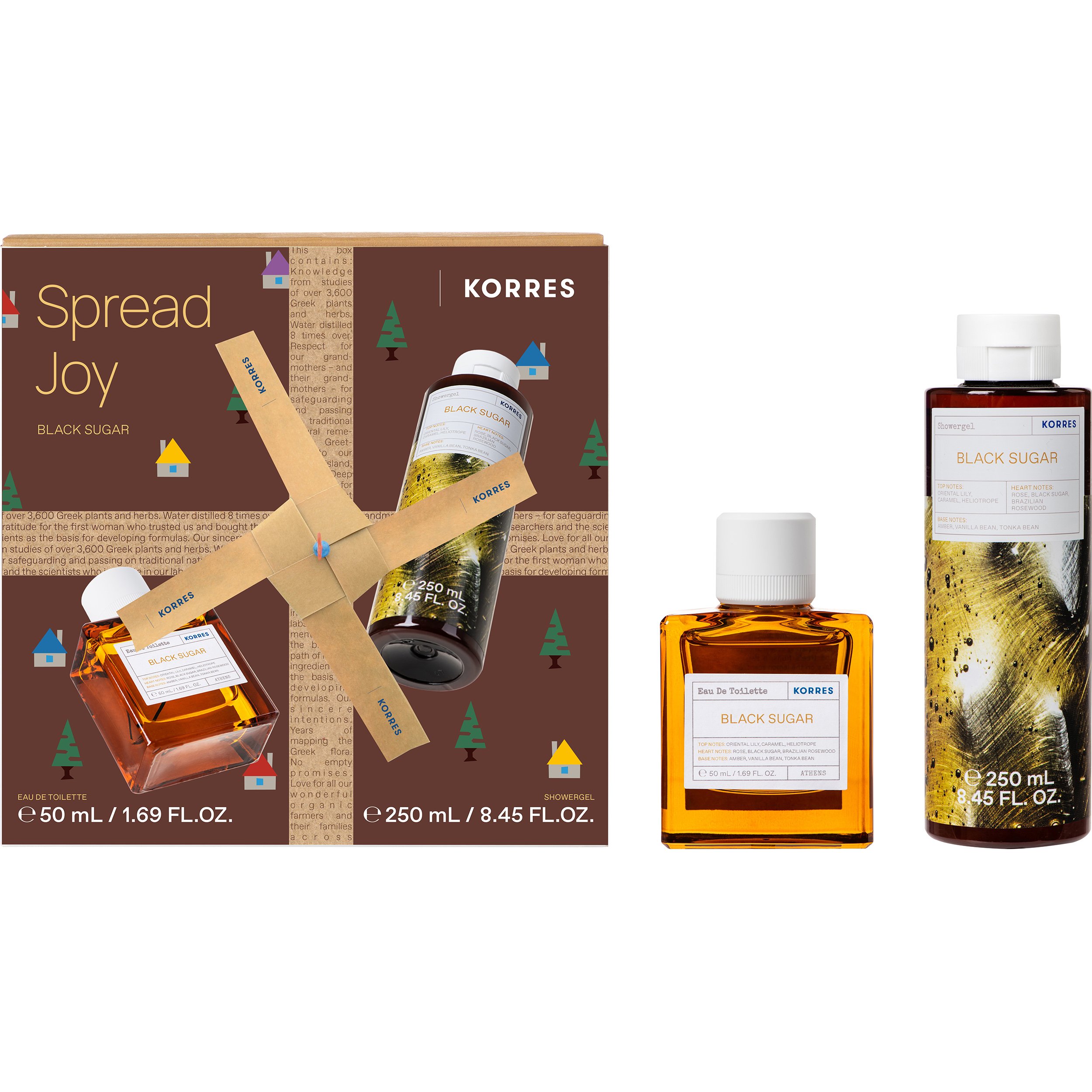 Korres Πακέτο Προσφοράς Spread Joy Black Sugar Eau De Toilette 50ml & Showergel 250ml