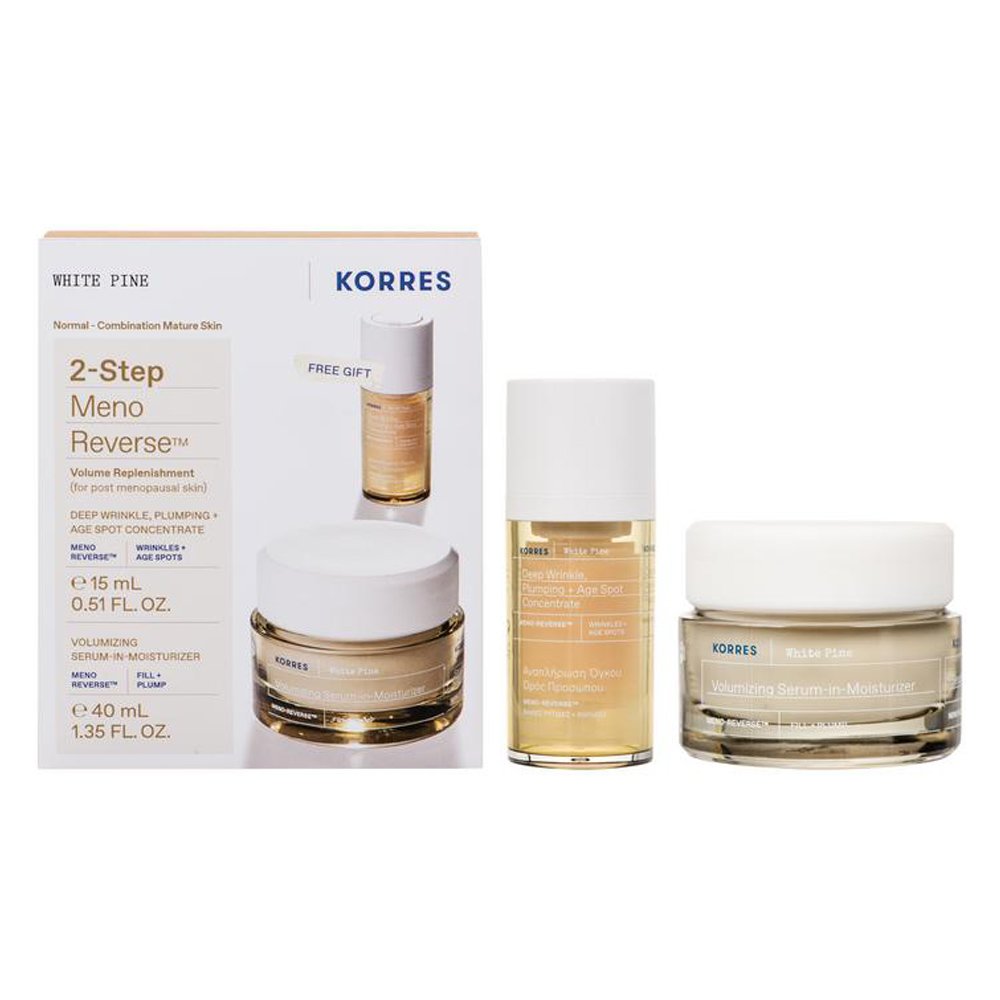 Korres Korres Promo White Pine Volumizing Serum-In-Moisturizer 40ml & Δώρο Wrinkle, Plumping and Age Spot Concentrate 15ml