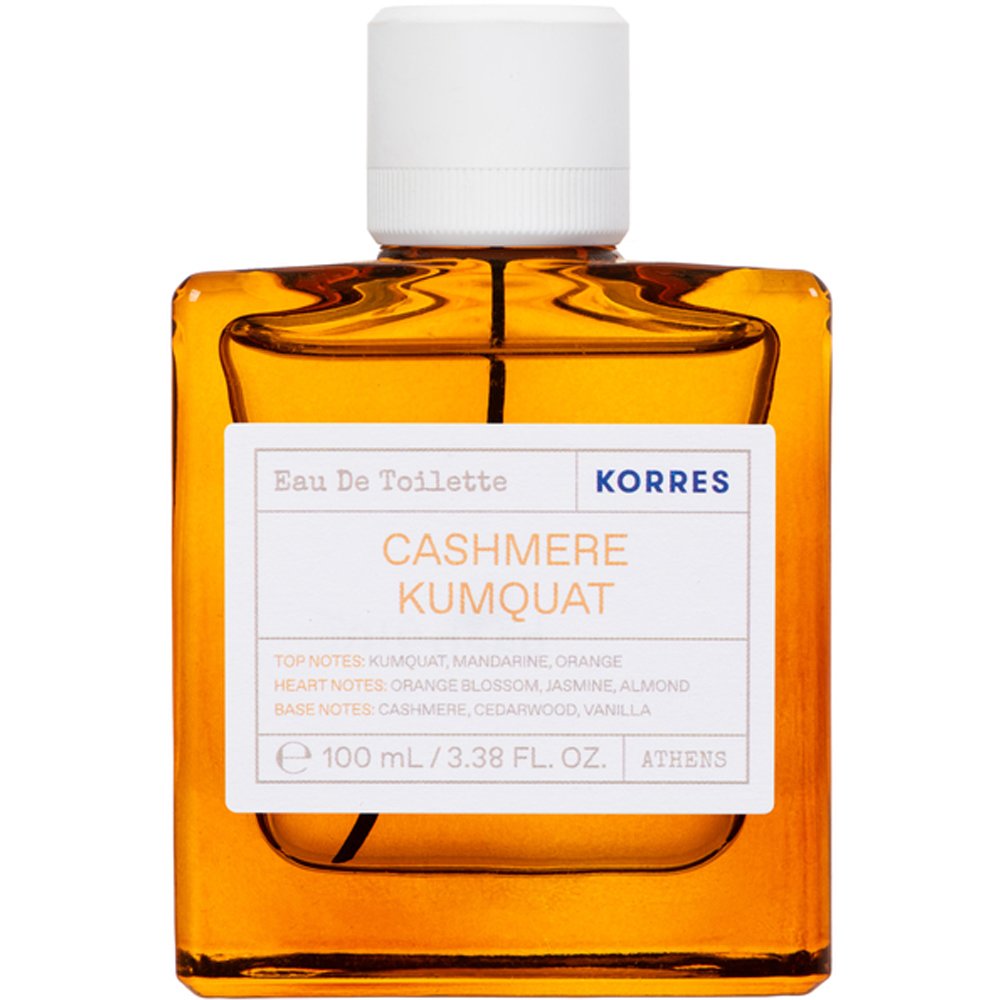Korres Cashmere Kumquat Eau De Toilette Γυναικείο Άρωμα με Νότες από Κουμκουάτ, Μανταρίνι, Πορτοκάλι 100ml