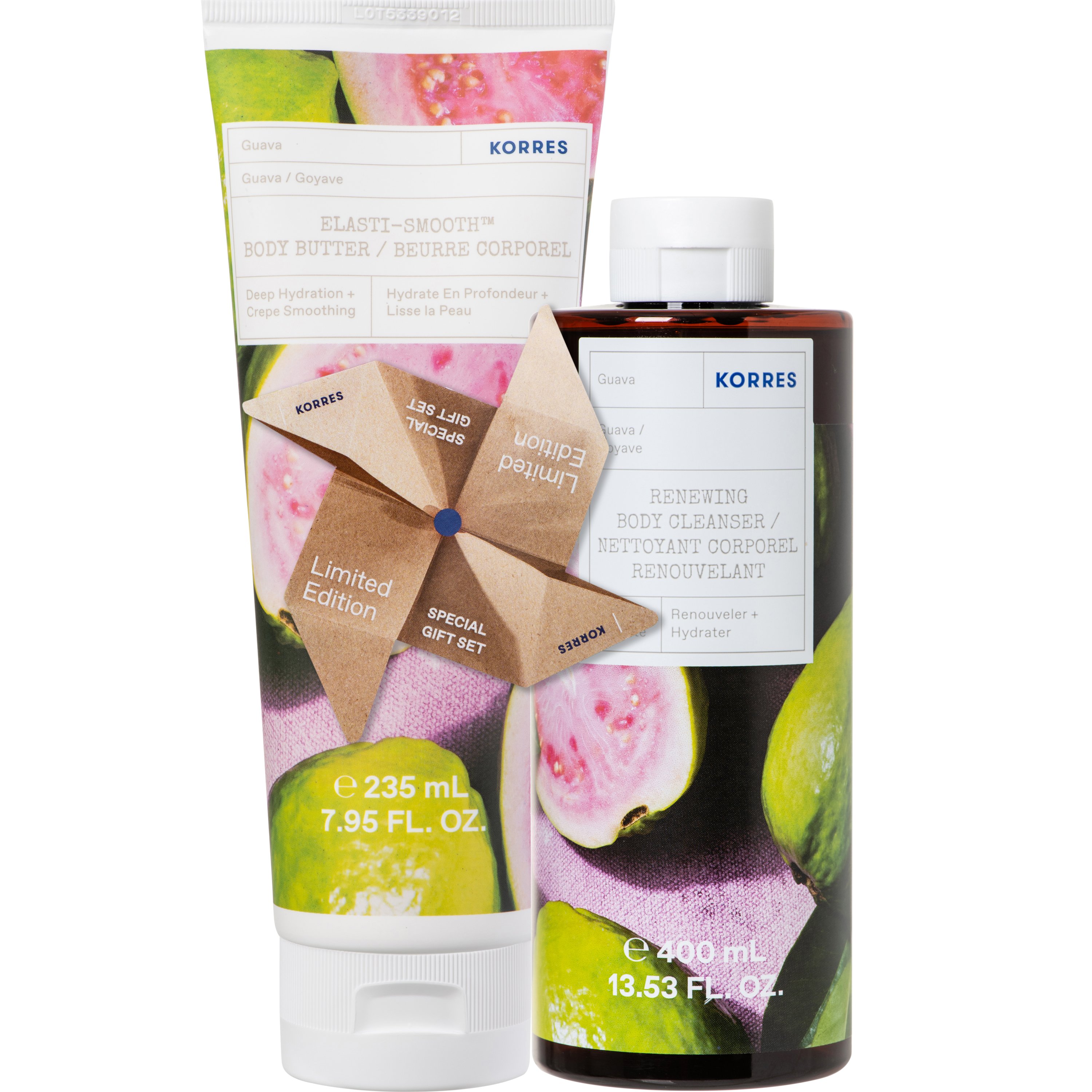 Korres Promo Renewing Body Cleanser Guava Shower Gel 400ml & Elasti – Smooth Body Buttter 235ml