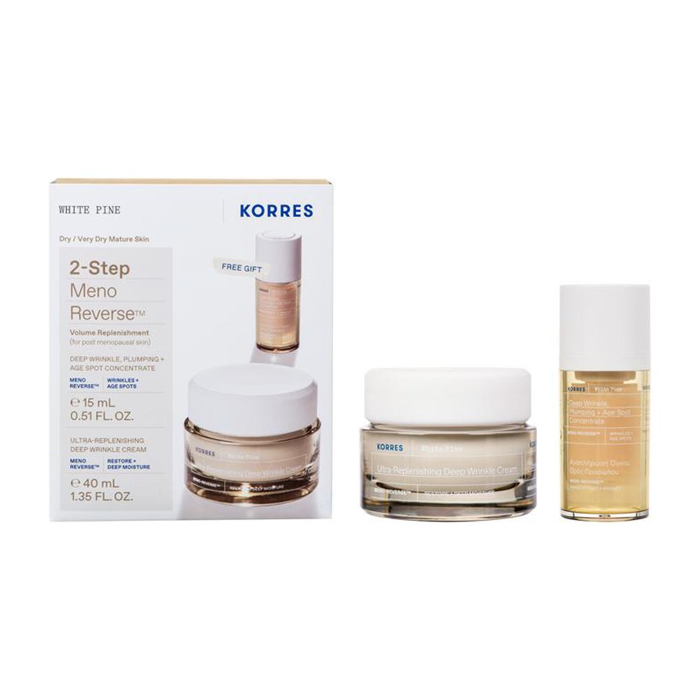 Korres Korres Promo White Pine Ultra-Replenishing Deep Wrinkle Cream 40ml & Δώρο Deep Wrinkle, Plumping & Age Spot Concentrate 15ml