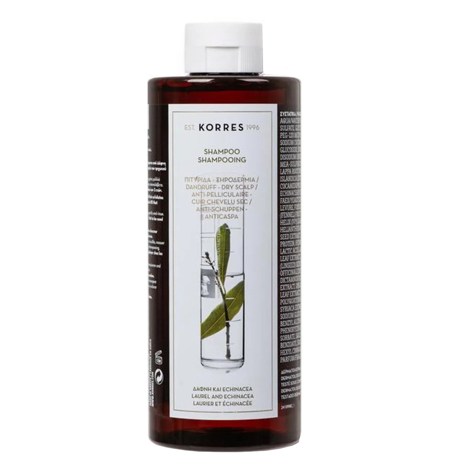 Korres Korres Anti Dandruff Shampoo with Laurel & Echinacea Σαμπουάν Κατά της Πιτυρίδας με Δάφνη & Εχινάκεια 400ml