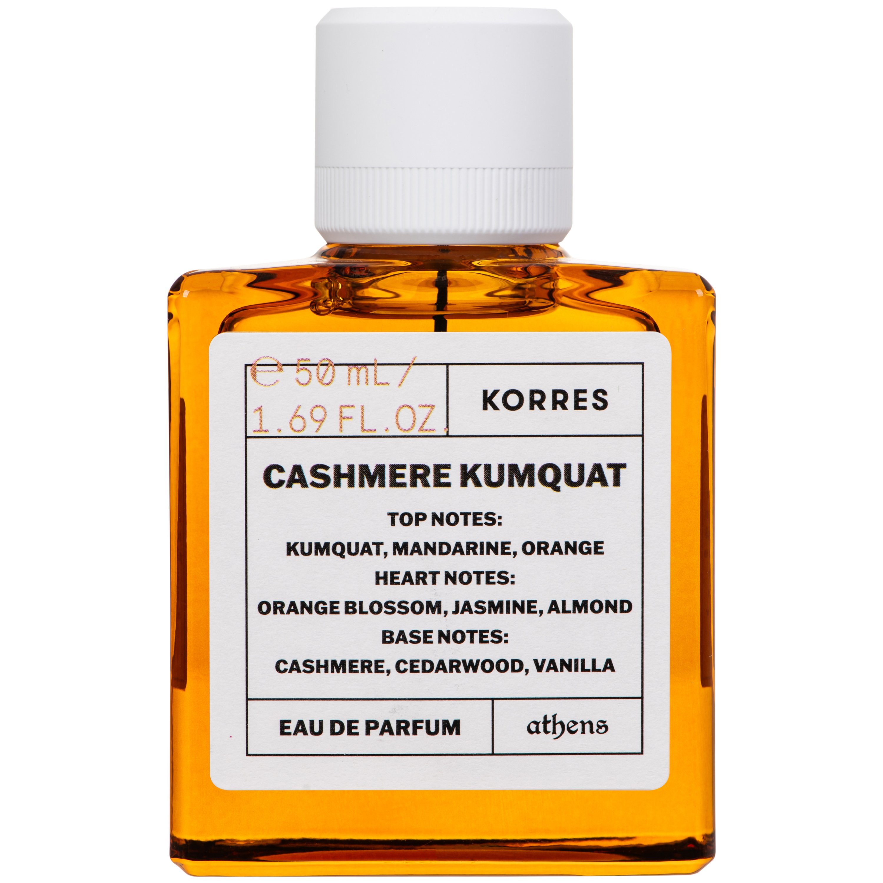 Korres Cashmere Kumquat Eau de Parfum Γυναικείο Άρωμα με Νότες από Κουμκουάτ, Μανταρίνι, Πορτοκάλι 50ml