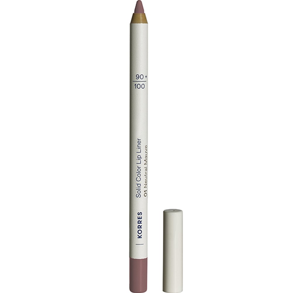 Korres Solid Color Lip Liner Μολύβι Χειλιών με Έντονο Χρώμα & Κρεμώδη Υφή για Τέλειο Περίγραμμα 1,2g - 01 Neutral Mauve