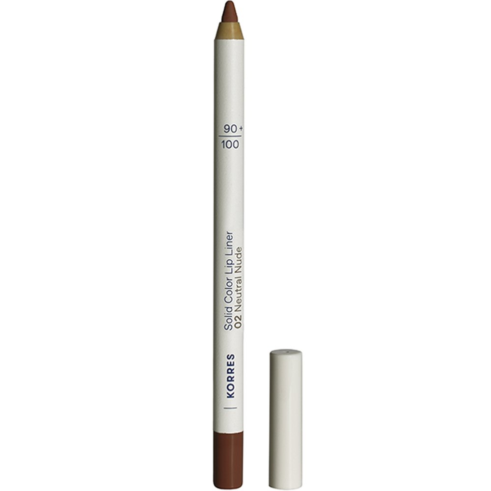 Korres Solid Color Lip Liner Μολύβι Χειλιών με Έντονο Χρώμα & Κρεμώδη Υφή για Τέλειο Περίγραμμα 1,2g - 02 Neutral Nude