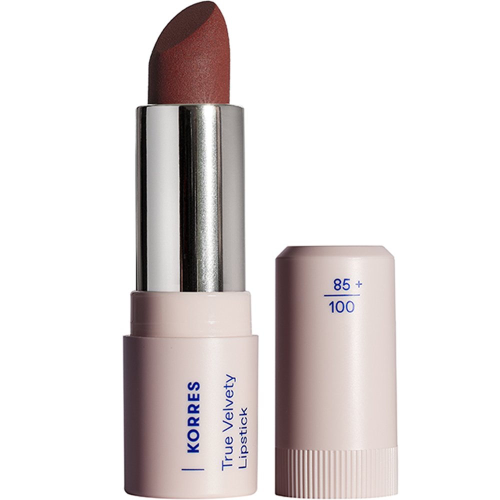 Korres Korres True Velvety Lipstick Κραγιόν με Κρεμώδη υφή & Πλούσιο Χρώμα με Μόλις Ένα Πέρασμα 3g - 57 Terra Red