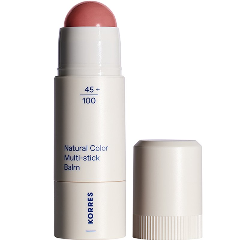 Korres Korres Natural Collor Multi Stick Balm Πολυχρηστικό Stick με Κρεμώδη Υφή για Φυσικό Αποτέλεσμα & Λάμψη 4,5g - 12 Petal Pink